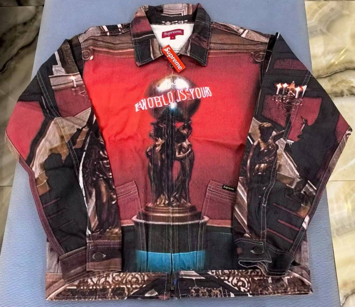 Supreme Supreme scarface the world is yours denim trucker Jacket Size US M / EU 48-50 / 2 - 1 Thumbnail