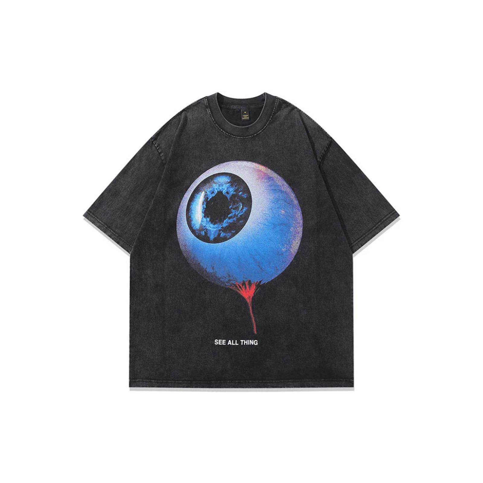 Vintage Eyeball Graphic Loose Fit T-Shirt Size S / US 4 / IT 40 - 1 Thumbnail