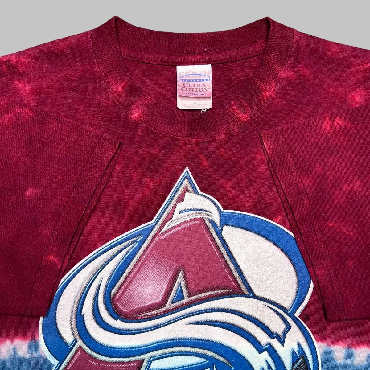 Vintage Vintage 1990s NHL Colorado Avalanche Tie Dye All Over Tee Size US M / EU 48-50 / 2 - 3 Thumbnail