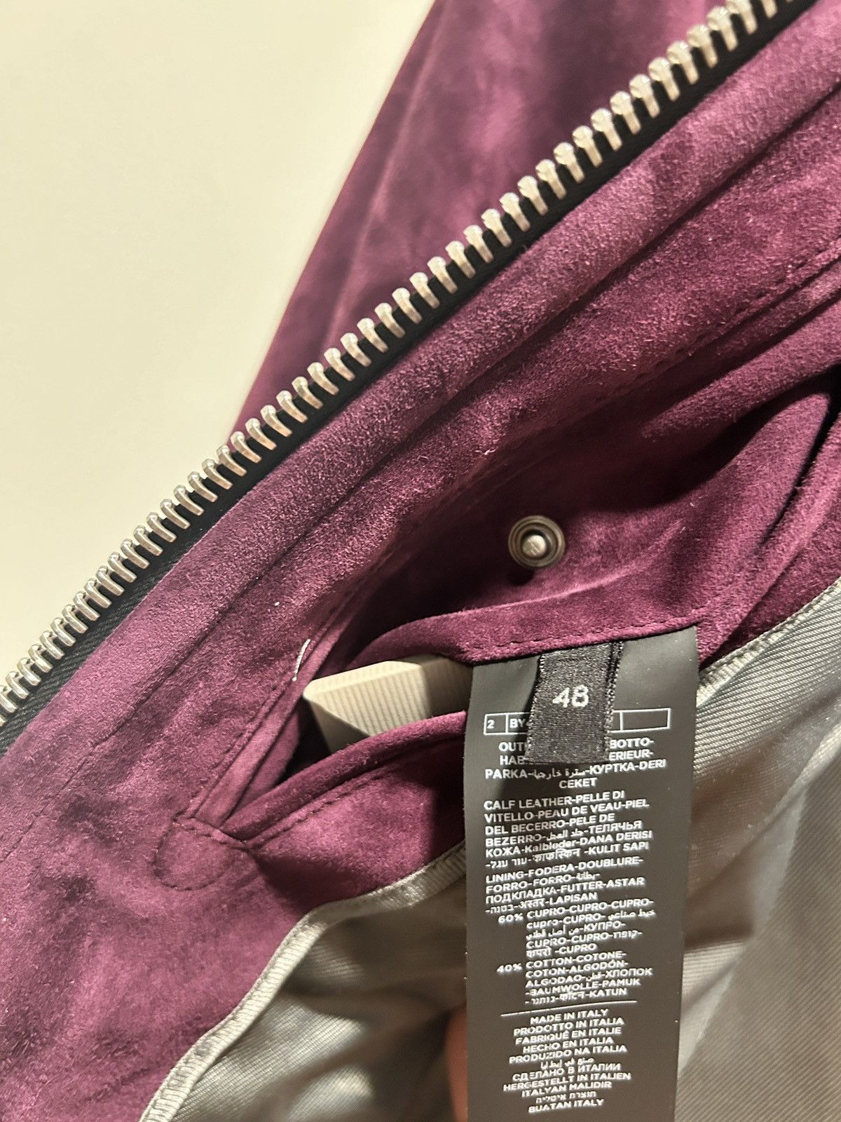 Tom Ford Tom Ford Suede Blouson Jacket Burgundy size IT 48 Size US M / EU 48-50 / 2 - 8 Thumbnail