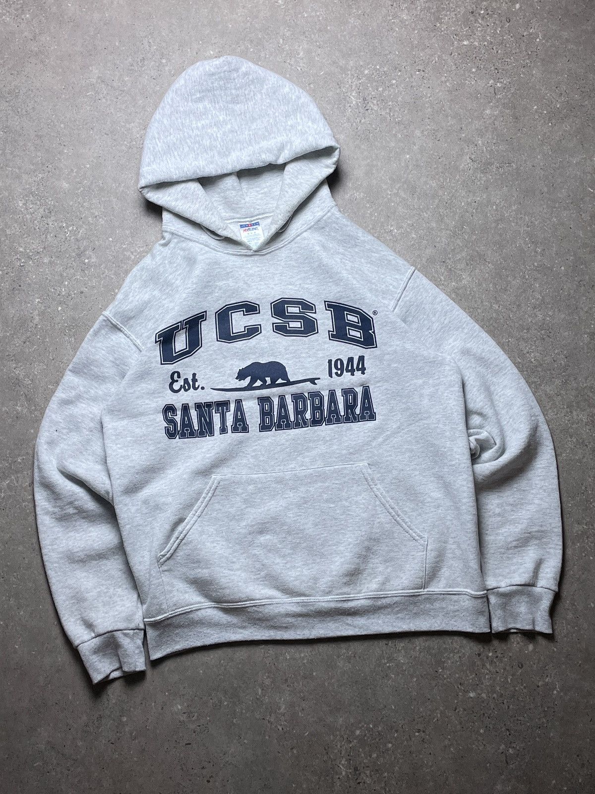 Vintage Vintage Grey Sweatshirt Hoodie University UCSB Santa Barbara Size US M / EU 48-50 / 2 - 1 Thumbnail