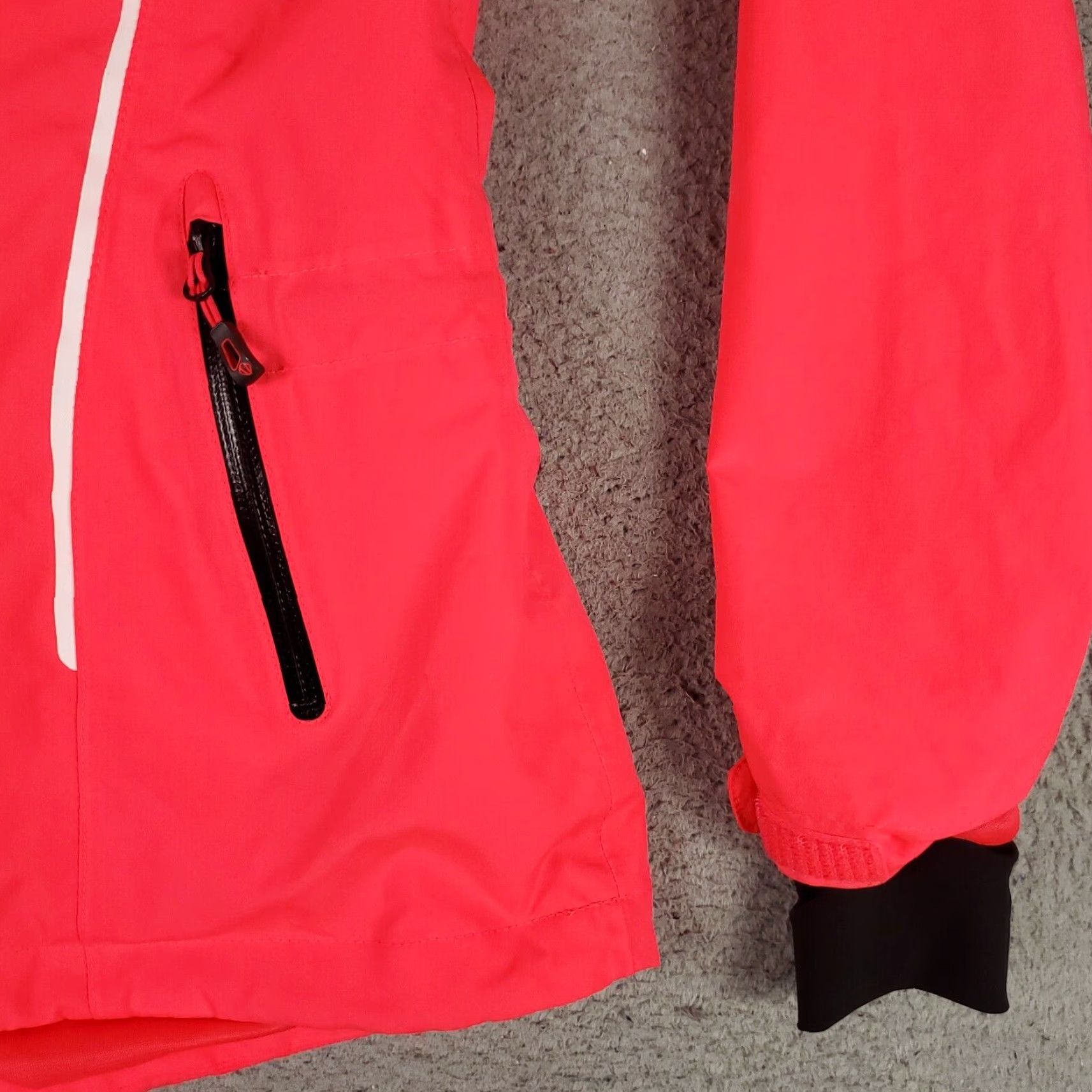 Pinko Sunice Jacket Womens Size Medium Neon Pink Zephal Typhoon Full Zip * Size M / US 6-8 / IT 42-44 - 4 Thumbnail
