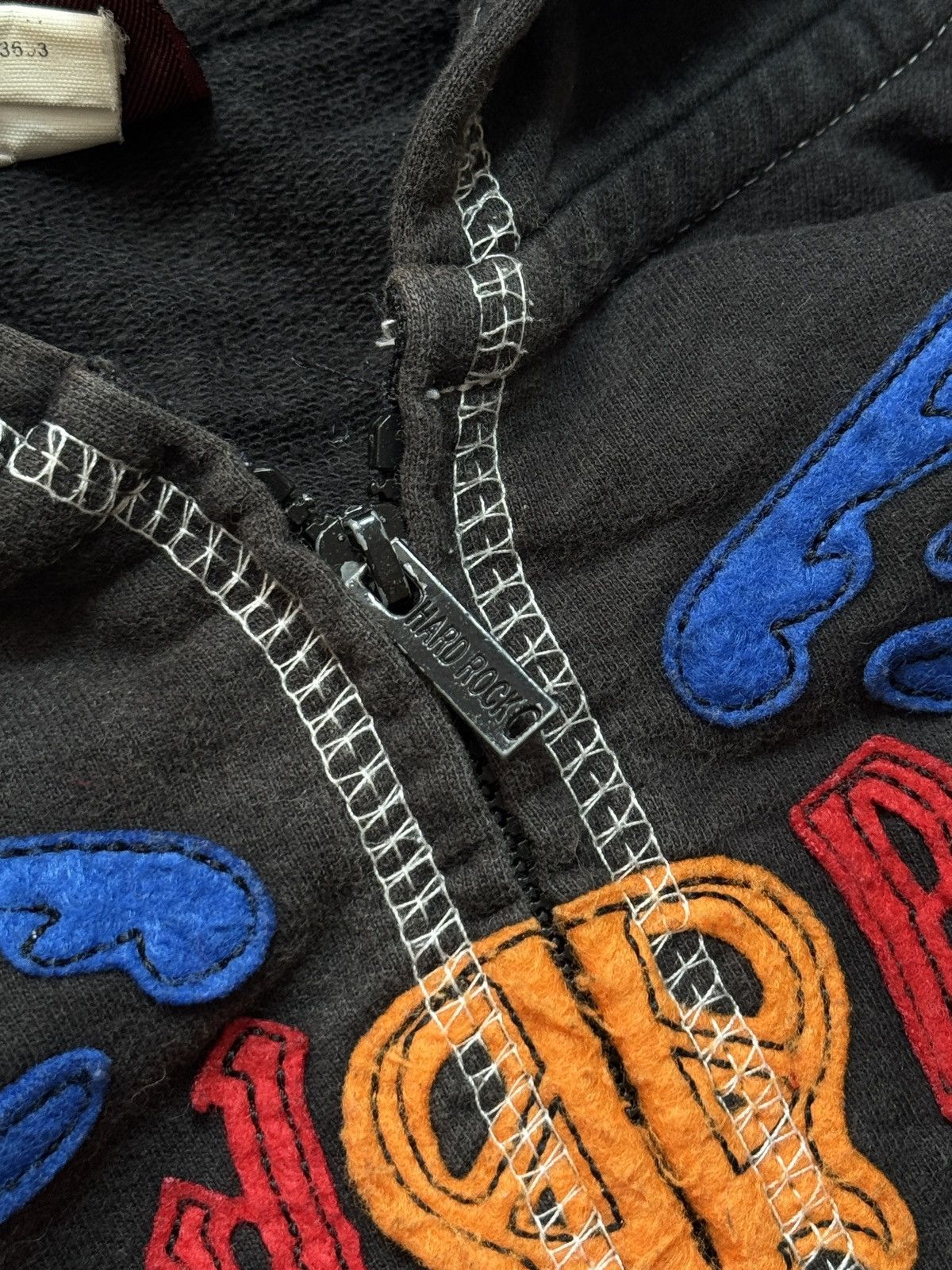 Hard Rock Cafe VINTAGE HARD ROCK 2000s CROPPED ZIP UP SWEATSHIRT Size XS / US 0-2 / IT 36-38 - 7 Thumbnail