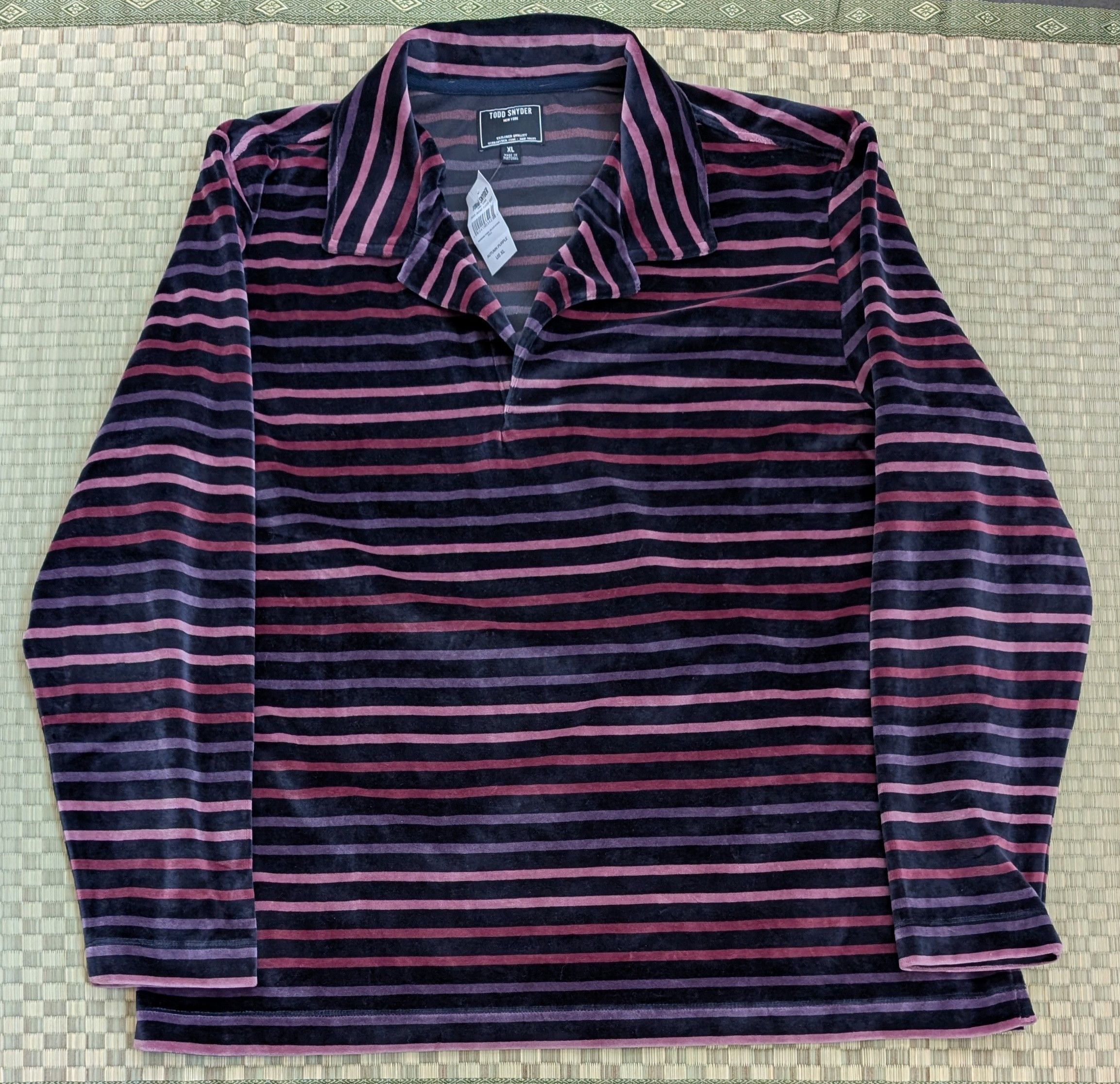 Todd Snyder NWT Todd Snyder Velour Montauk Polo Made in Portugal Size US XL / EU 56 / 4 - 1 Thumbnail
