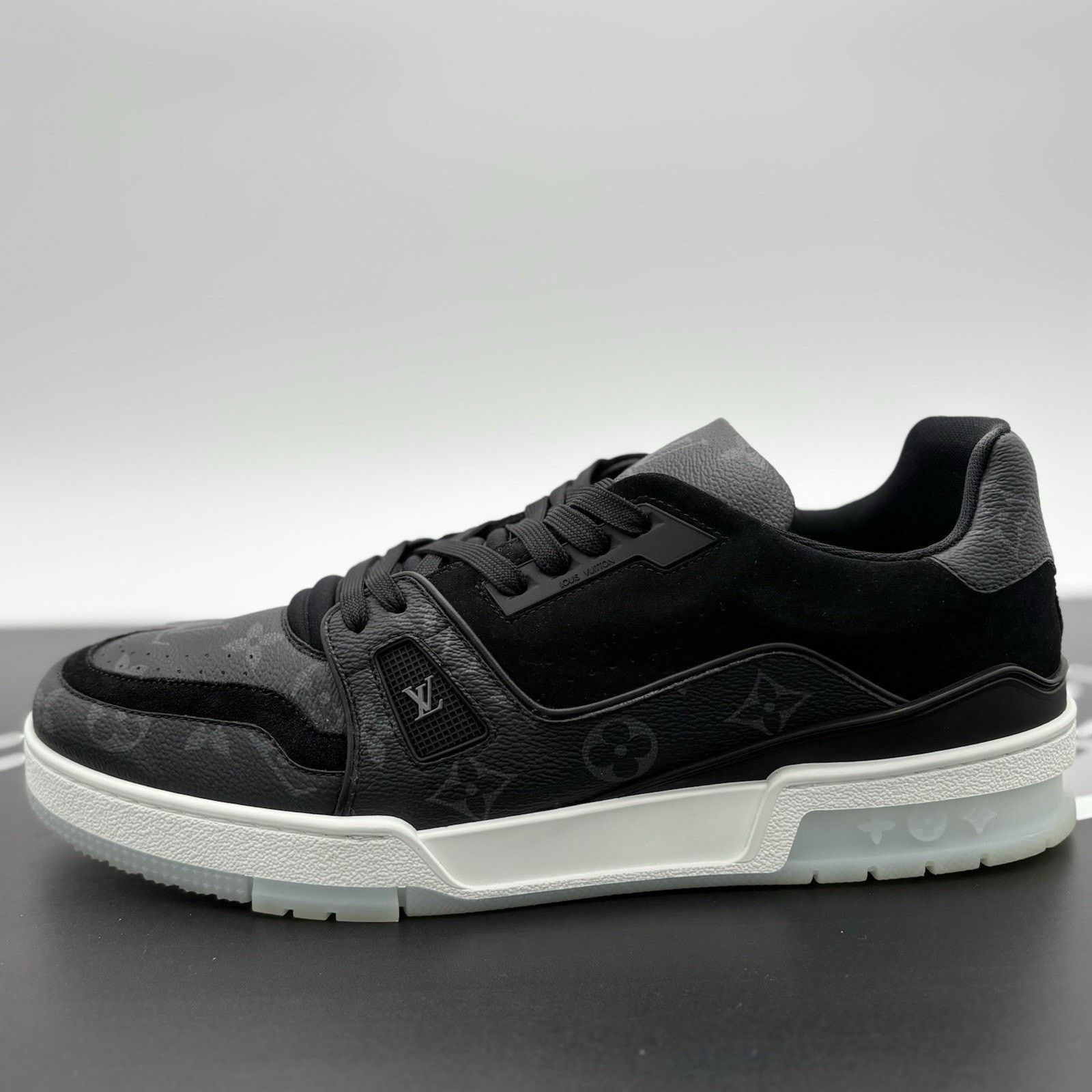 Louis Vuitton (10-10.5 US) - Louis Vuitton Trainer ' Black ' | SUPER CLEAN Size US 10.5 / EU 43-44 - 8 Thumbnail