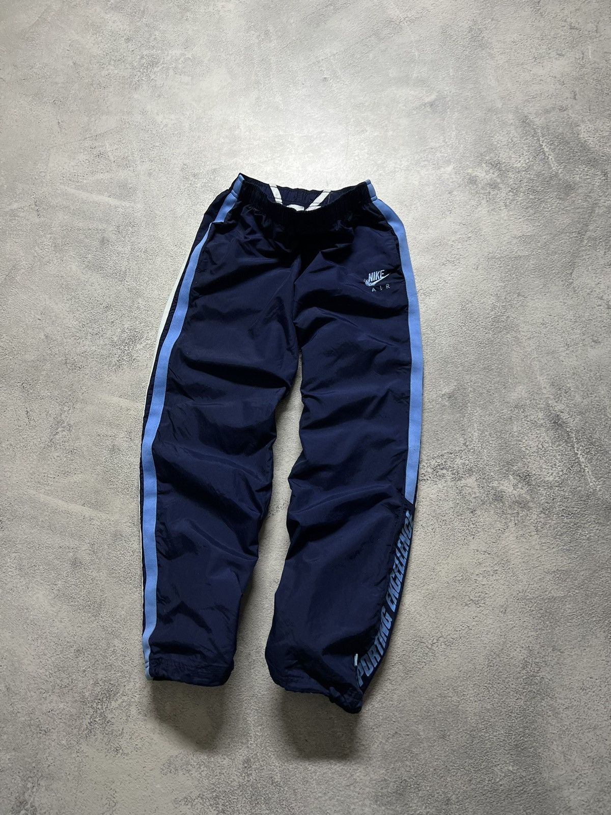 Vintage Vintage Y2K Nike Nylon Mini Swoosh Drill Pants 00’s Size US 28 / EU 44 - 2 Thumbnail