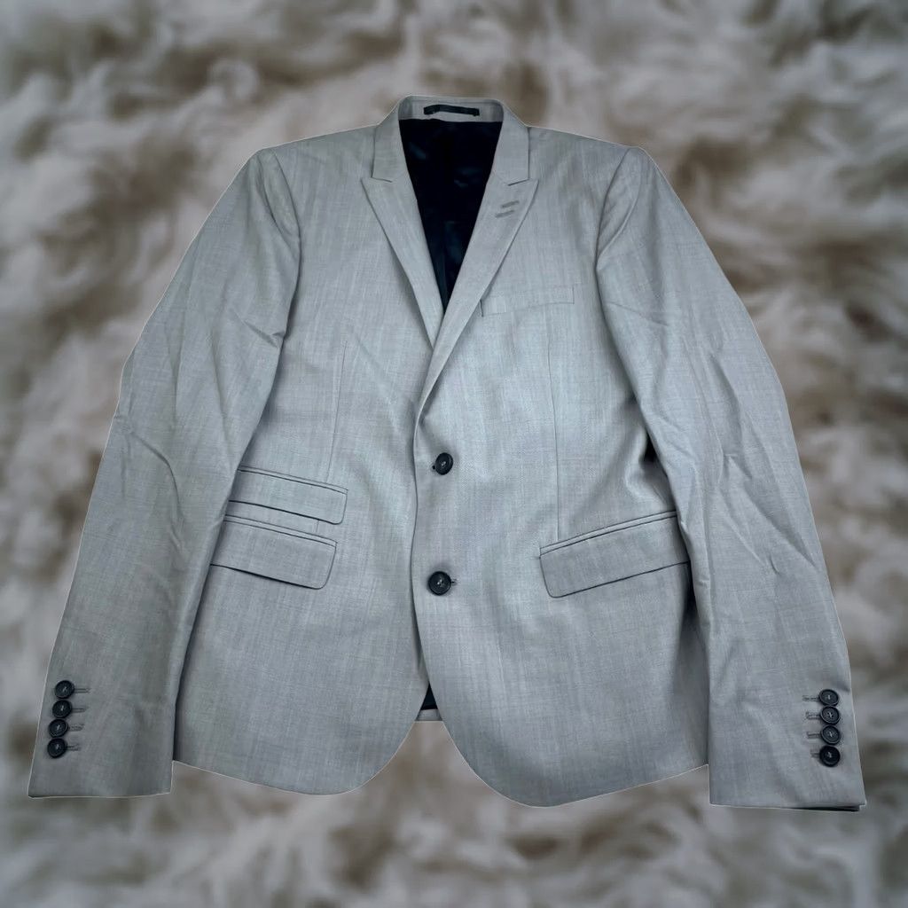 The Kooples The Kooples Men’s Suit 2-Button Beige Wool 100% 36S Regular Jacket 36 Short Pants 30x32 Vintage No Mens Size 36R - 1 Thumbnail