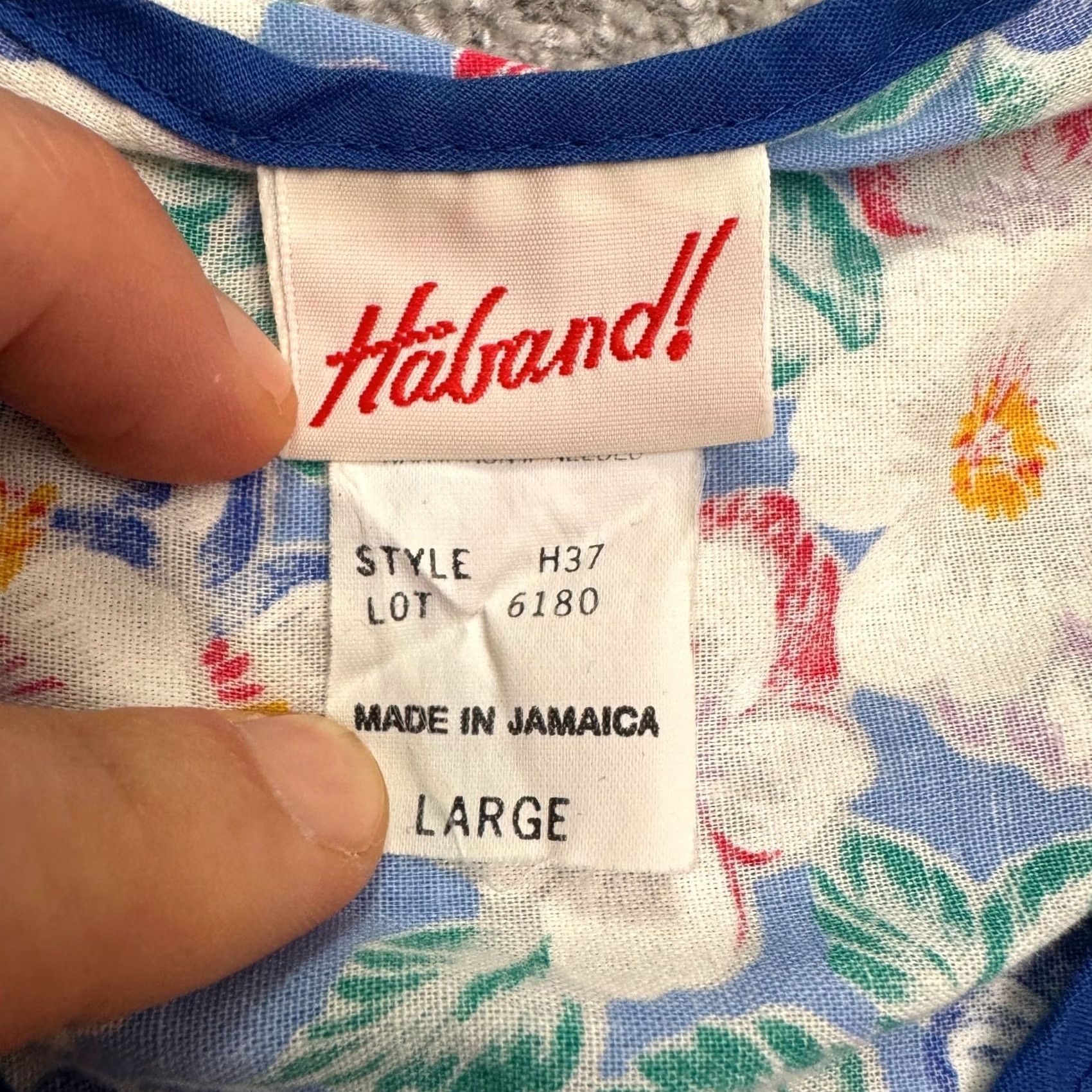 Haband VINTAGE Haband Floral Vest Pearl Snap Button Up Top Womens Large Blue Pockets Size L / US 10 / IT 46 - 7 Thumbnail