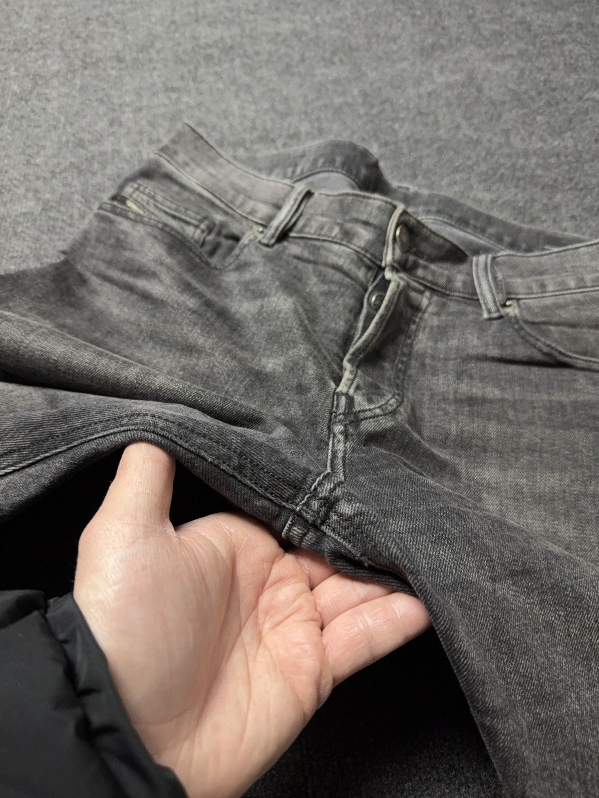 Diesel Luxury 00s Y2K Diesel D-Luster Black Slim Fit Stretch Jeans Size US 31 - 7 Thumbnail