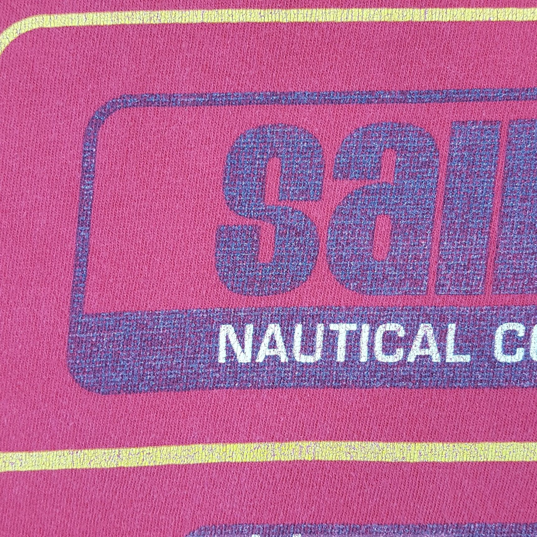 Jantzen VINTAGE Jantzen Nautical Sailing T-Shirt Men's Large Red 90s Beach Surf Y2K Retro Size US L / EU 52-54 / 3 - 3 Thumbnail
