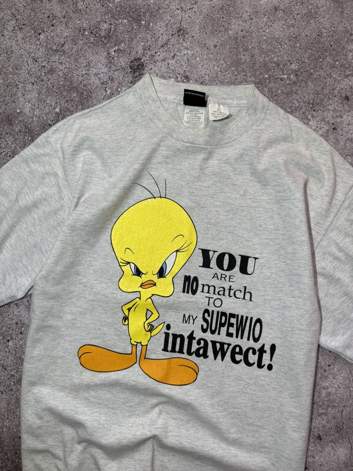 Warner Bros Vintage 1995 Warner Bros. Looney Tunes Tweety Bird Tee USA Size US L / EU 52-54 / 3 - 2 Thumbnail