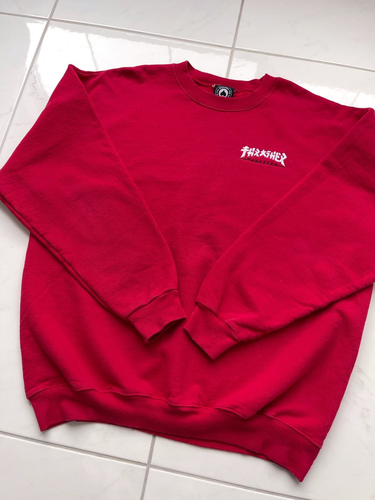 Hook-Ups × Thrasher × Vintage Vintage Y2k Thrasher Sweatshirt Streetwear Size US L / EU 52-54 / 3 - 4 Thumbnail