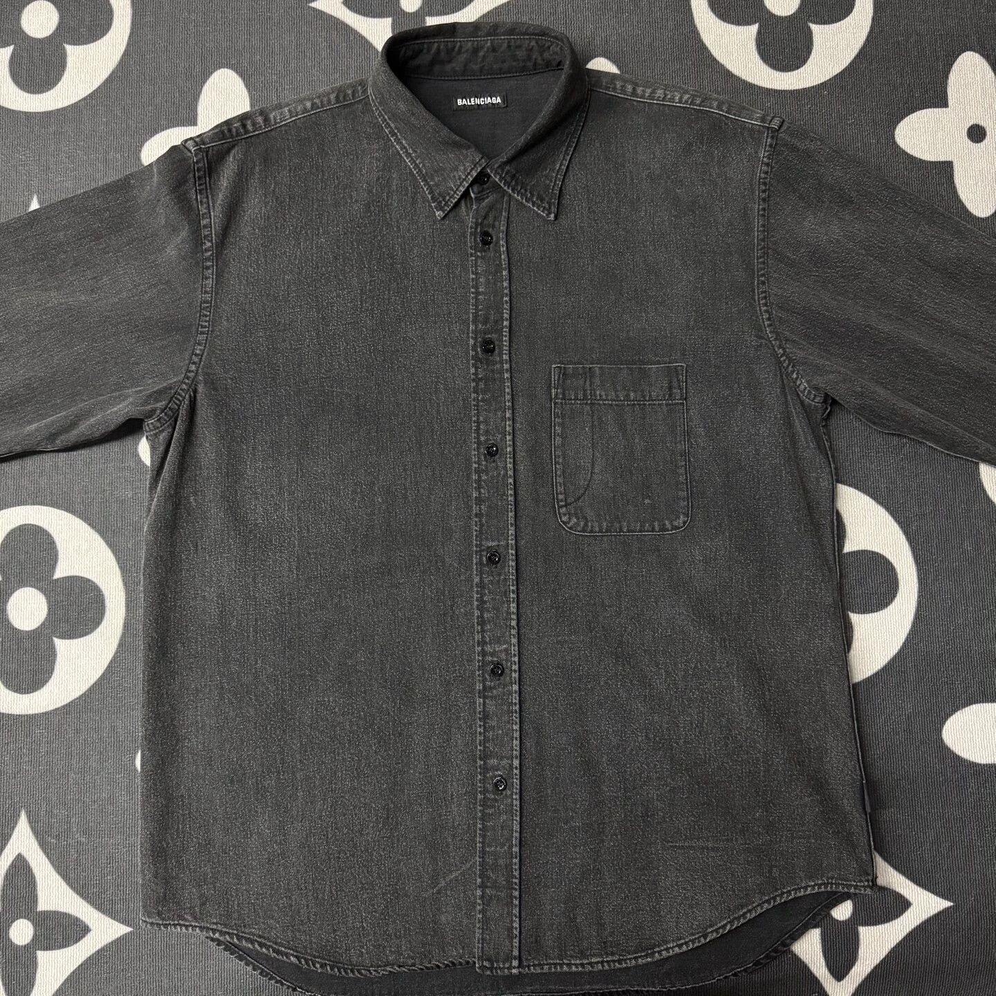 Balenciaga Balenciaga Red Back Denim Shirt Size US M / EU 48-50 / 2 - 1 Thumbnail