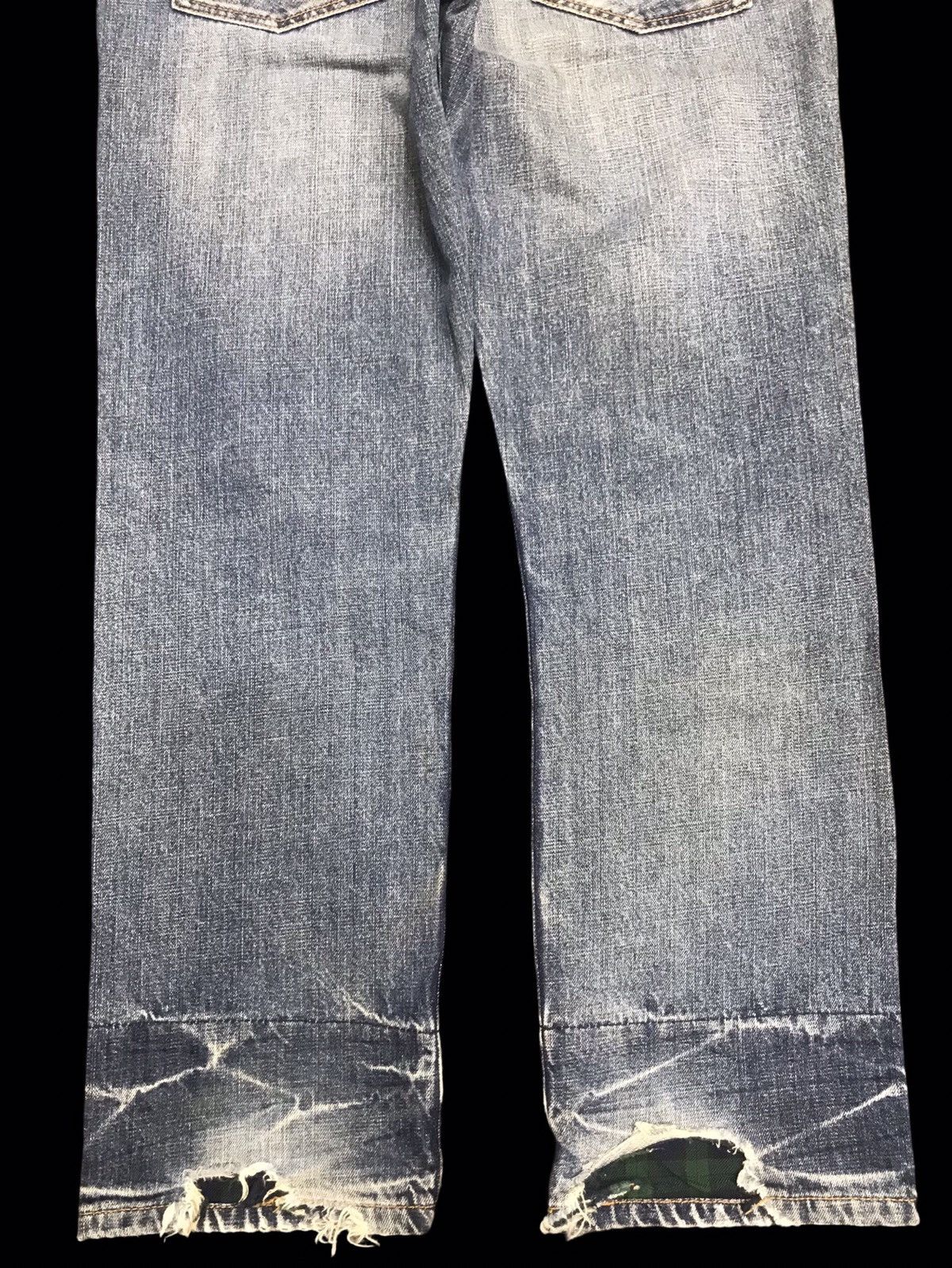 Japanese Brand 💥DENIM ART💥SACRIFICE Japan Destroyed Patchwork Denim F156 Size US 34 / EU 50 - 15 Thumbnail