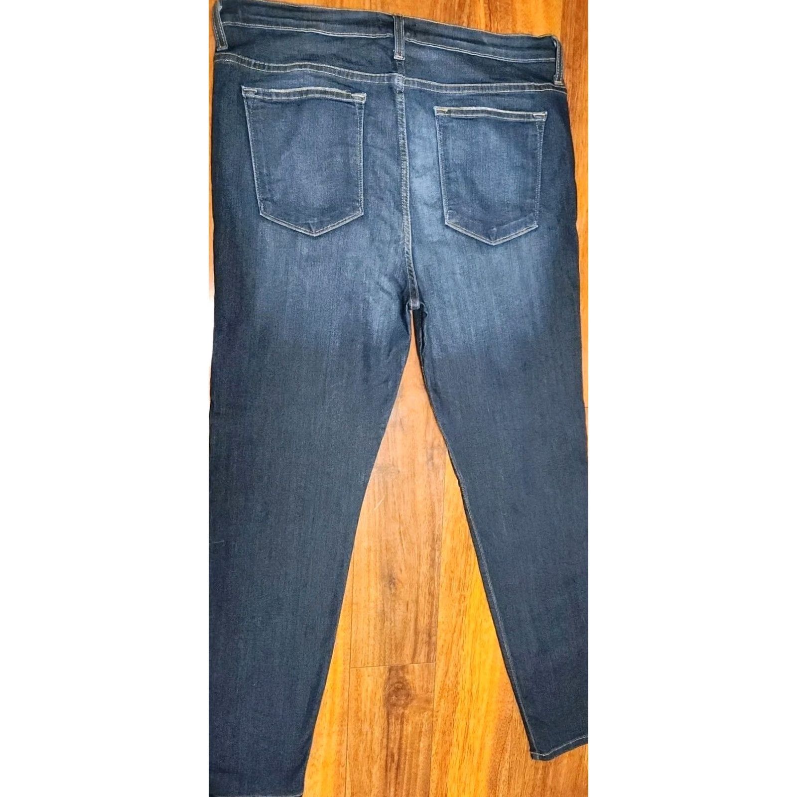 Vintage JUDY BLUE Jeans Women's 2XL 36x30 Dark Wash Denim Stretch High Rise 5-Pocket City Bohemian Vintage: No, 83103, Plus Size, Blue, Bagged Size 40" / US 18 - 3 Thumbnail
