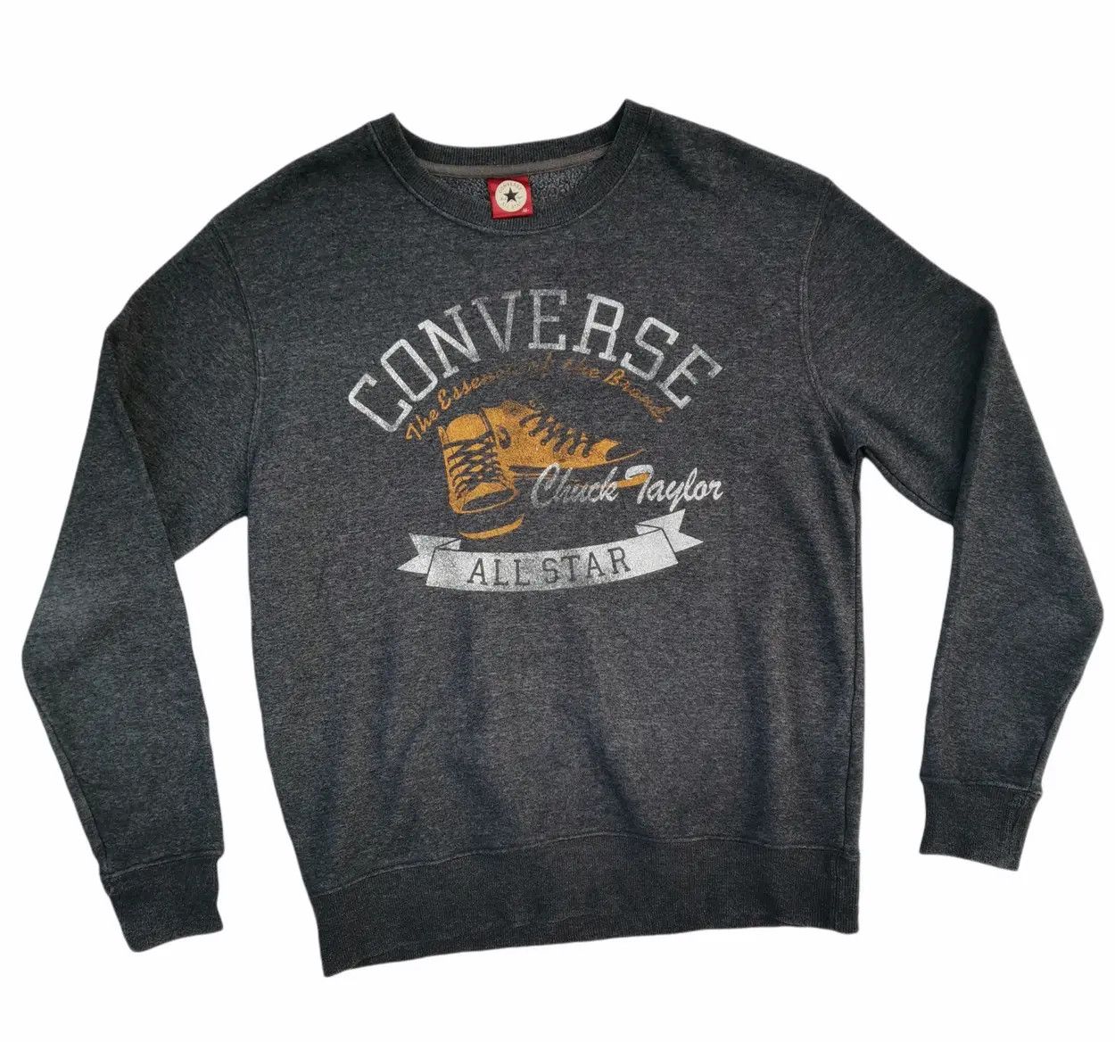 Converse Rare!!! Converse All Star Chuck Taylor Sweatshirt Size US M / EU 48-50 / 2 - 1 Thumbnail