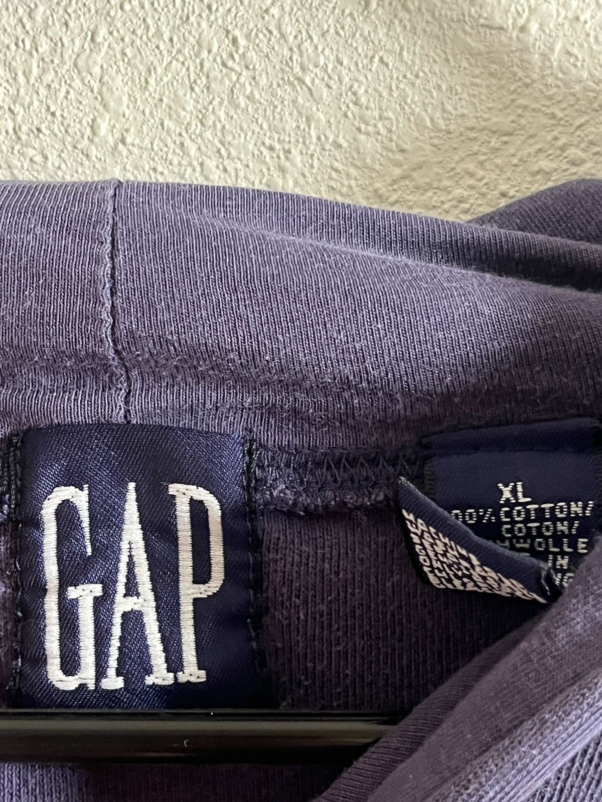 Gap 90s GAP Blue/Purple Hoodie XL Made in Hong Kong Size US XL / EU 56 / 4 - 3 Thumbnail