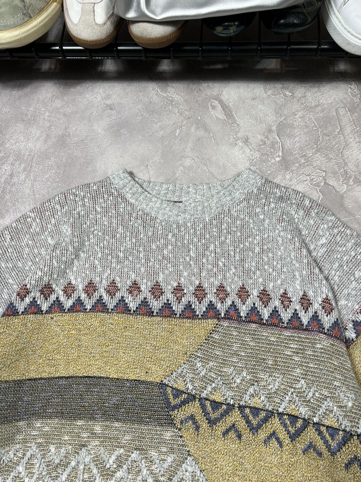 Vintage Vintage 90s Polo Ralph Lauren Style Baggy Pattern Sweater Size US XL / EU 56 / 4 - 4 Thumbnail