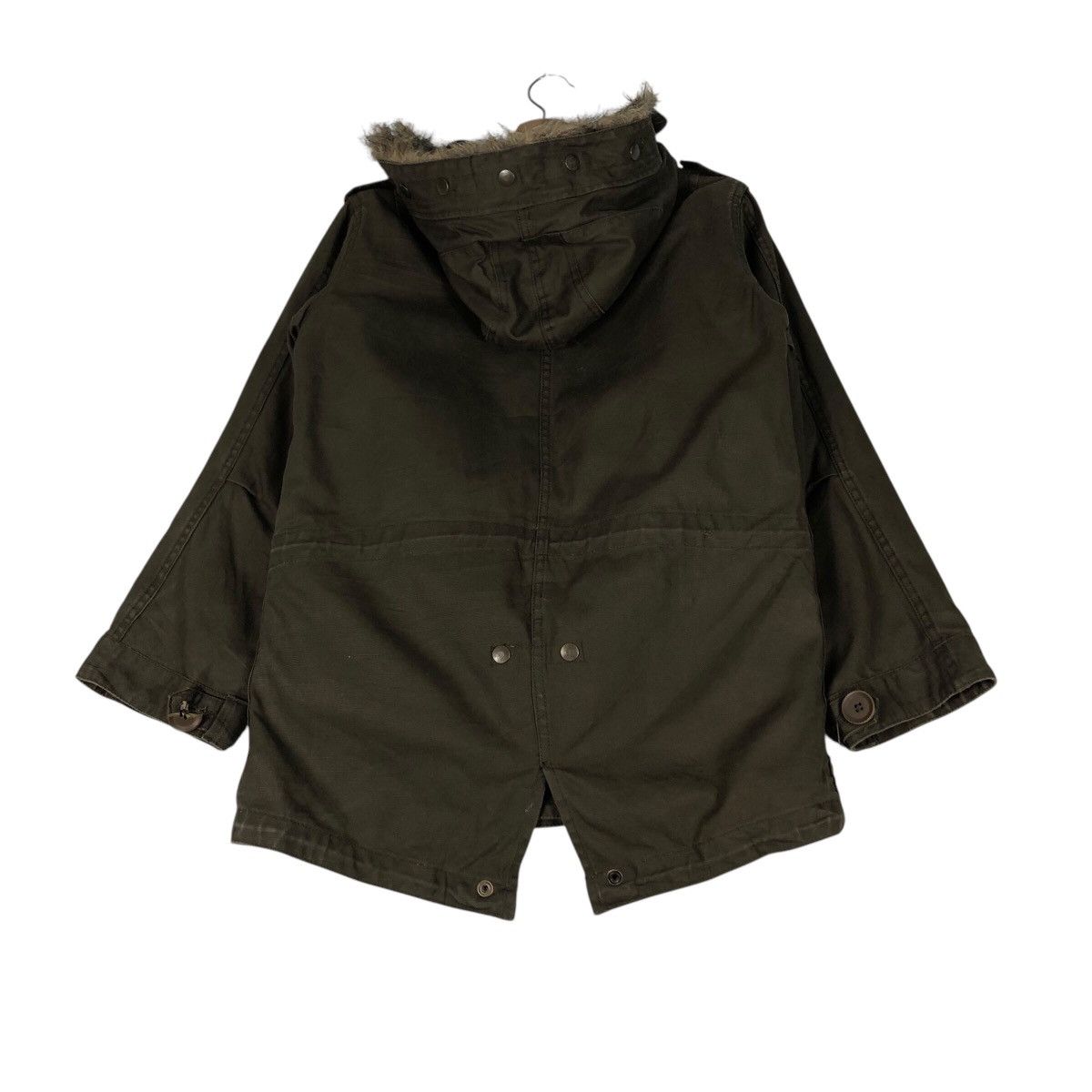 Japanese Brand TETSU Olive Military Oversized Parka / Deep Mods Shape Size US M / EU 48-50 / 2 - 12 Thumbnail