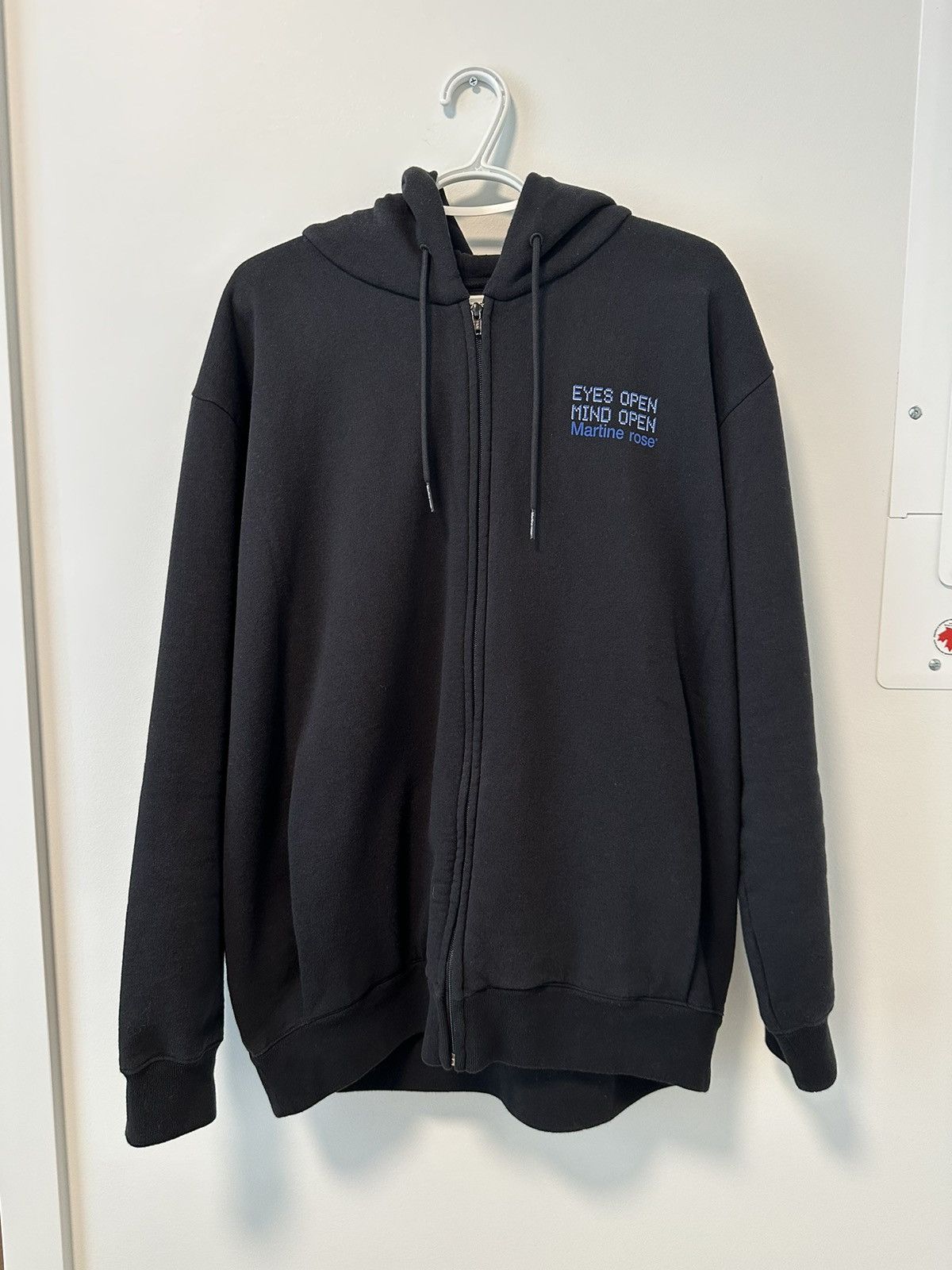 image of Martine Rose Zip Hoodie in Black, Men's (Size Small)