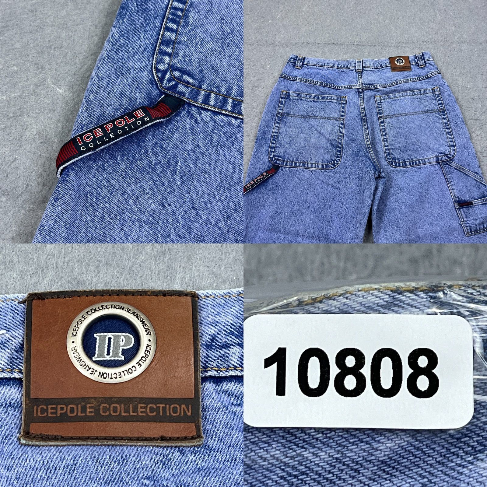Poler VTG Ice Pole Jeans Men's 40x32 Blue Carpenter Loop Paratroops Y2K Wide Skater Jeans Size US 40 / EU 56 - 9 Thumbnail