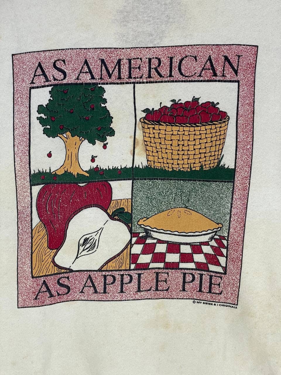Other Vintage 90s art as american as apple sweatshirt size L Size US L / EU 52-54 / 3 - 5 Thumbnail