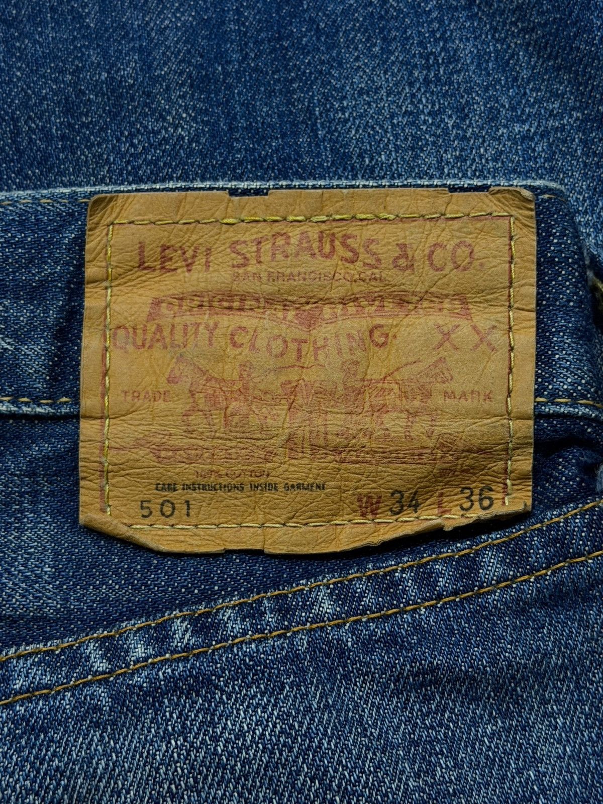 Levi's Vintage Clothing Vintage 00s Levi’s 501 XX Big E Made in Japan Selvedge | W32 Size US 32 / EU 48 - 13 Thumbnail