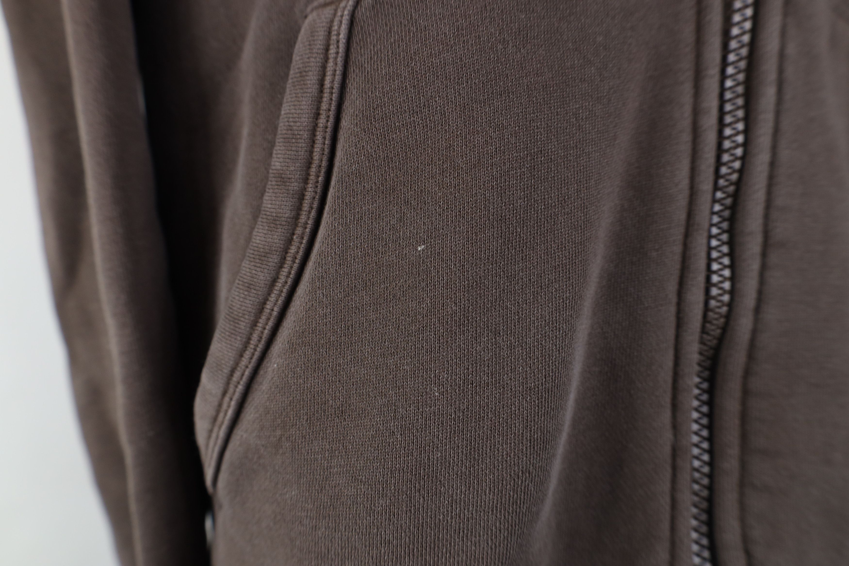 Vintage Bearded Goat Blank Cropped Heavyweight Full Zip Hoodie Brown Size M / US 6-8 / IT 42-44 - 6 Thumbnail