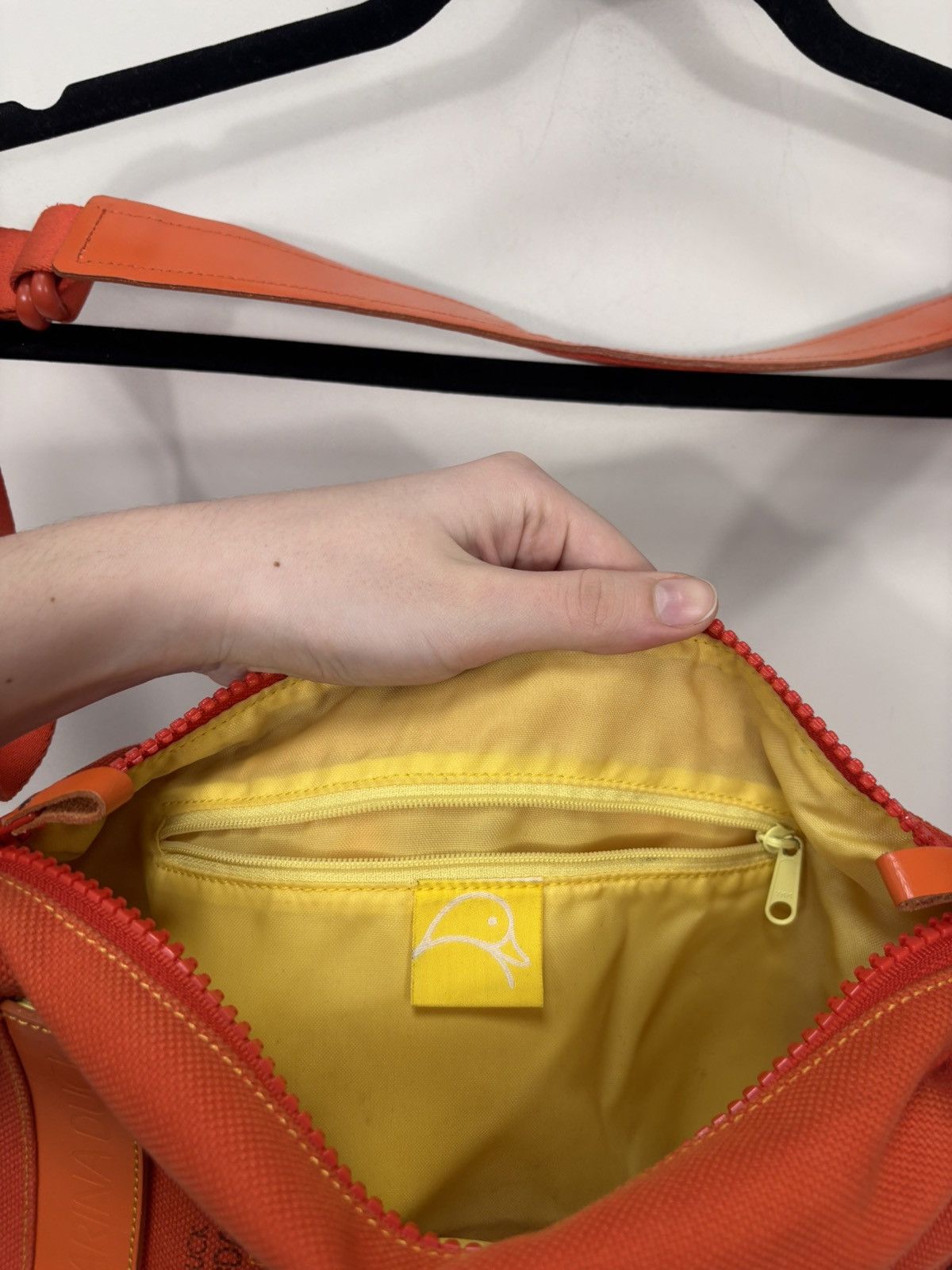 Mandarina Duck Mandarina Duck Orange Crossbody Shoulder Bag Canvas Leather Size ONE SIZE - 16 Thumbnail