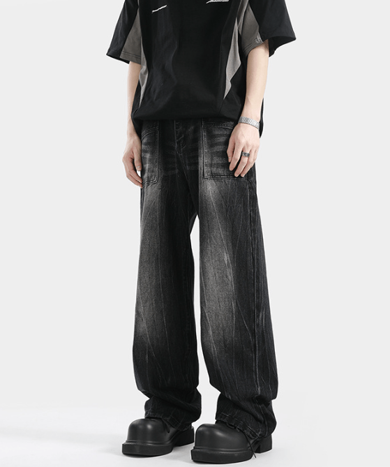 Japanese Brand × Jean American cleanfit washed straight distressed flared jeans Size US 32 / EU 48 - 1 Thumbnail