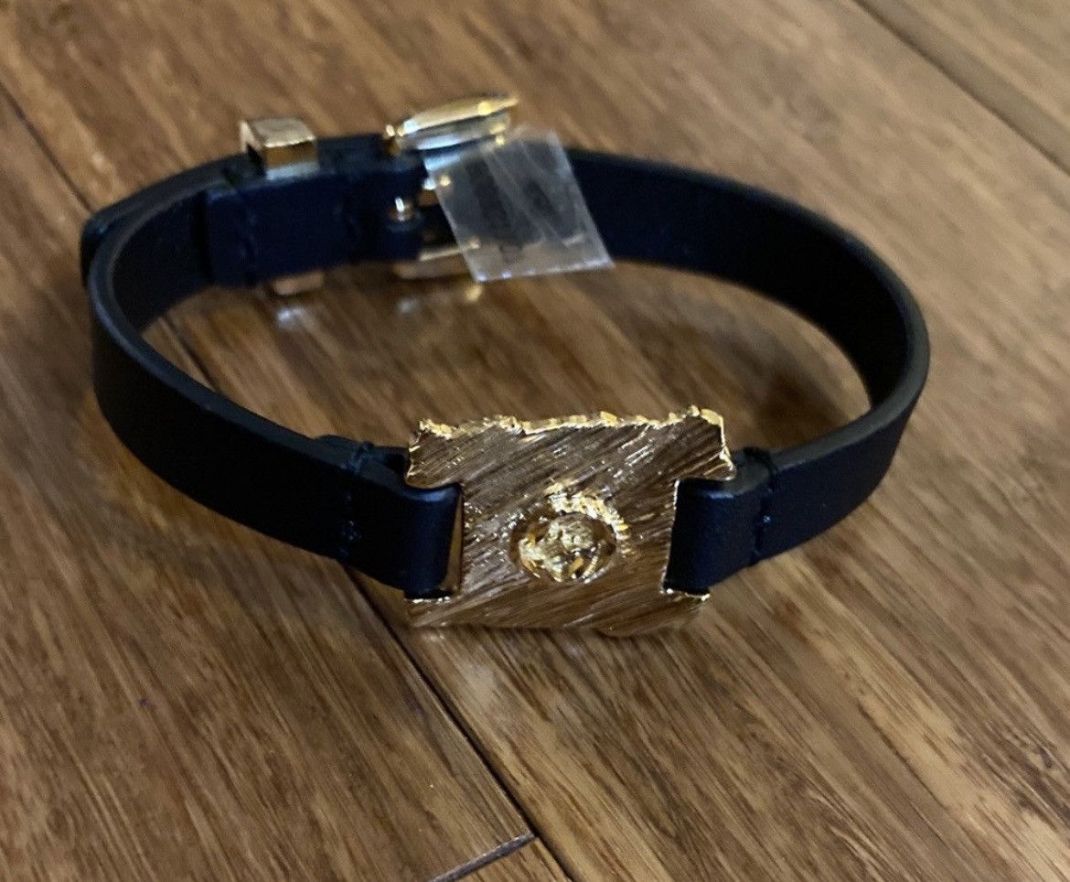 Gucci Gucci metal and leather bracelet Size ONE SIZE - 1 Thumbnail