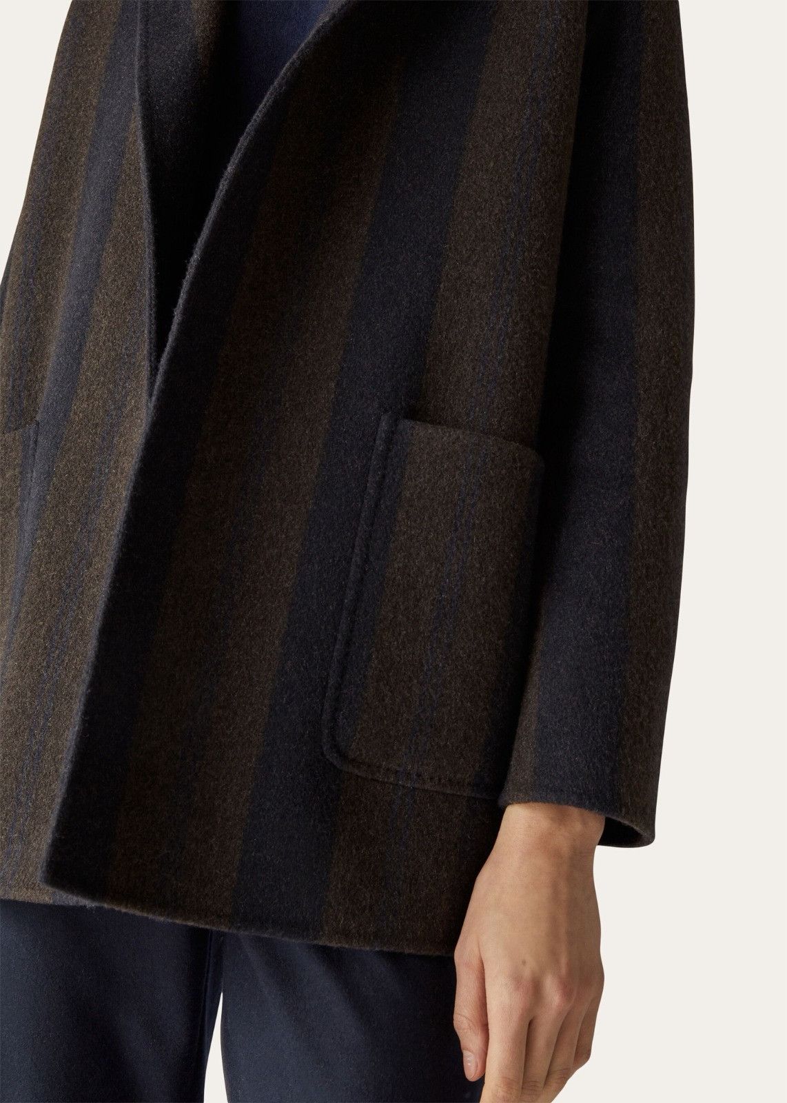 Loro Piana o1srvl11e0126 FAN3578 Jimi Jacket in Brown/Blue Size L / US 10 / IT 46 - 8 Thumbnail
