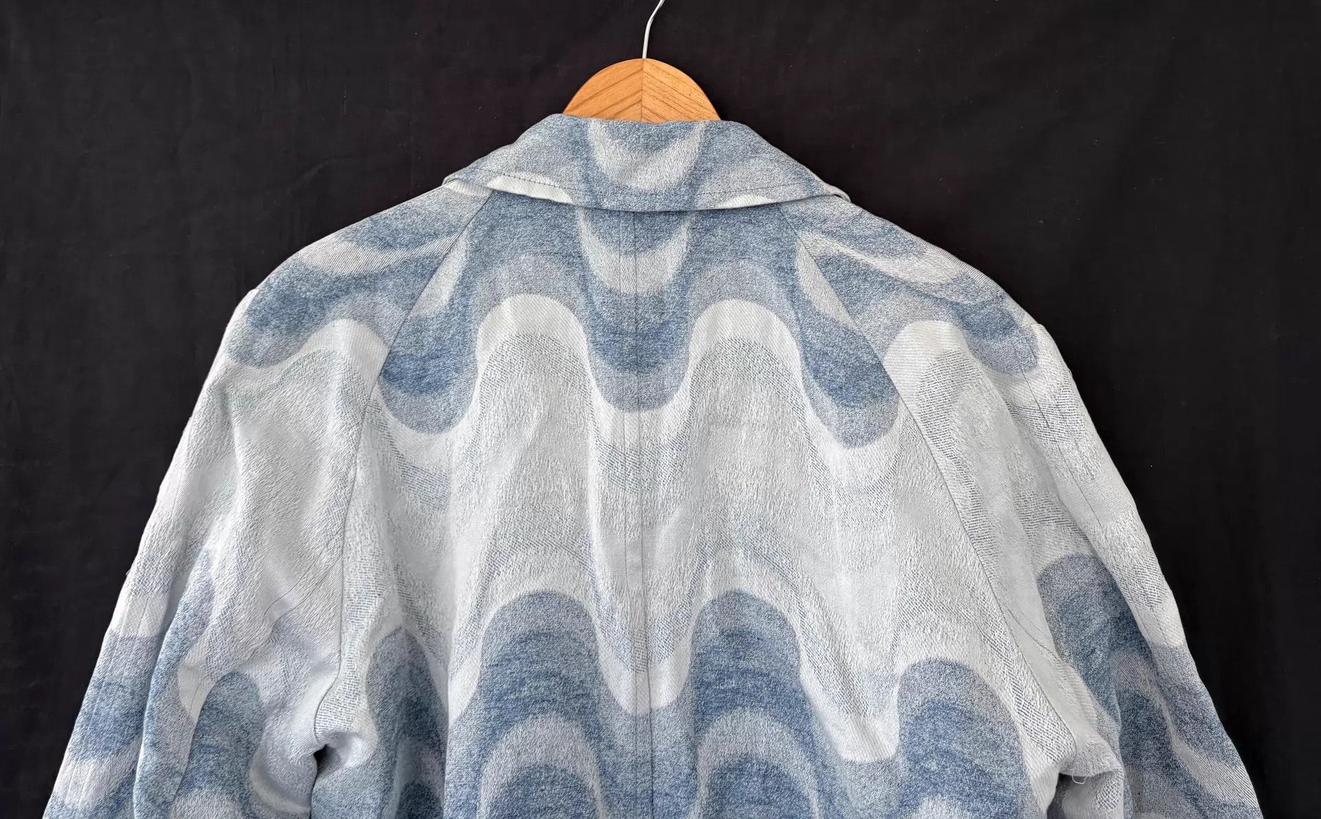 Dries Van Noten Dries Van Noten 2019ss Men's Wave Pattern Trench Coat 48 Size US M / EU 48-50 / 2 - 5 Thumbnail
