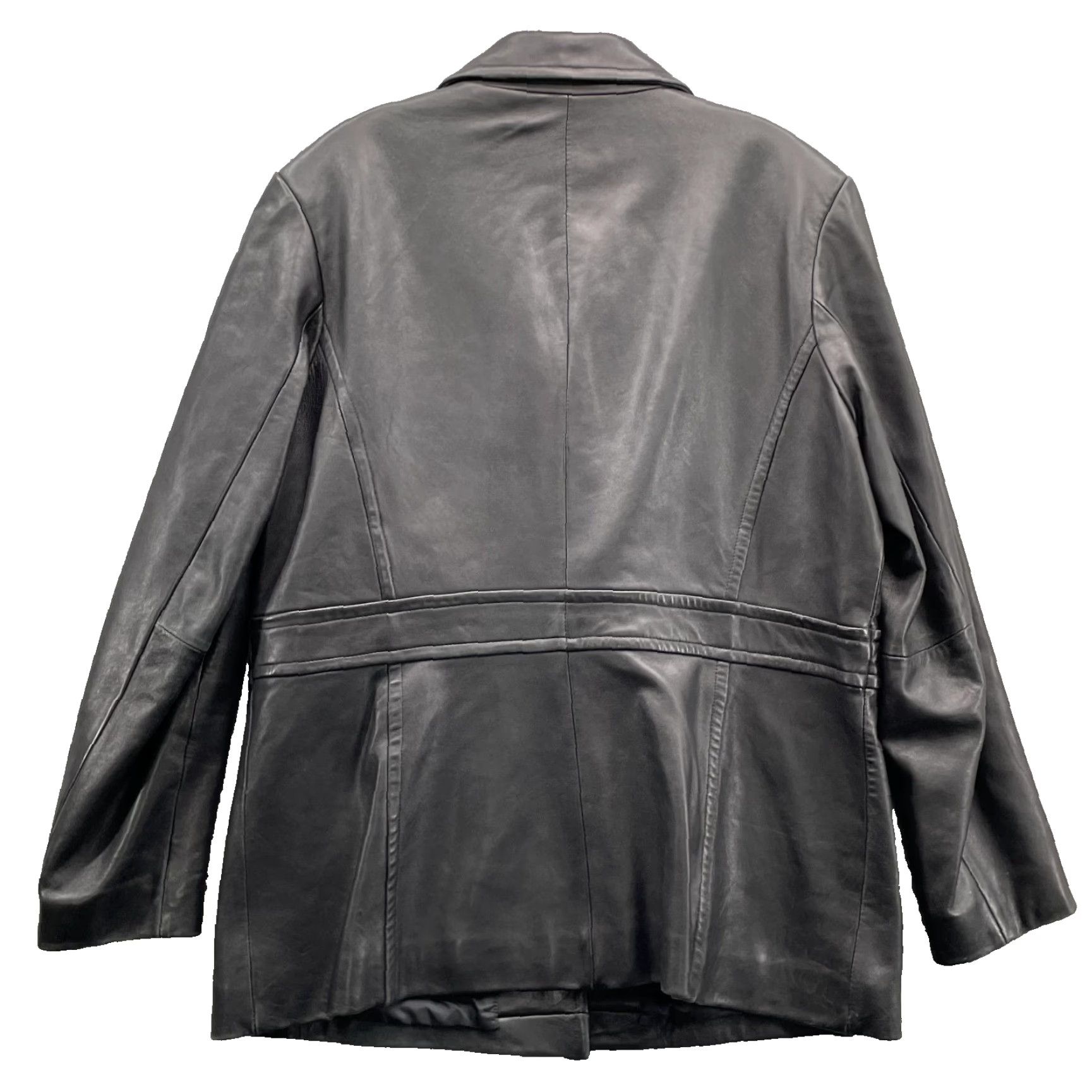 Merona Merona 100% Leather Jacket Womens XL Long Coat Merona 100% Leather Jacket Womens XL Long Coat Corpcore 90's Minimalist Academia Size XL / US 12-14 / IT 48-50 - 2 Thumbnail