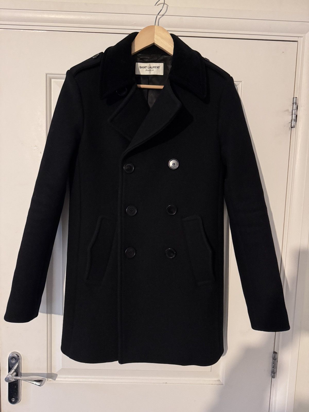 Saint Laurent Paris FW16 Saint Laurent Paris Double Breasted Caban Size US S / EU 44-46 / 1 - 1 Thumbnail
