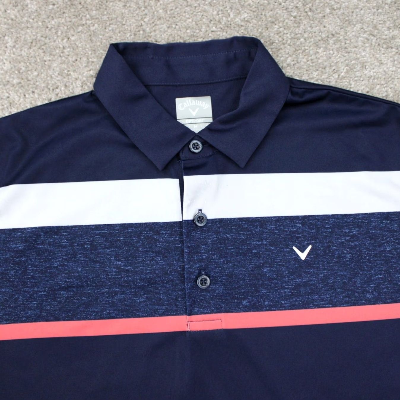 Callaway Callaway Opti-Dri Polo Shirt Mens Medium Blue 100% Polyester Golf Short Sleeve Polo Shirt Size US M / EU 48-50 / 2 - 5 Thumbnail