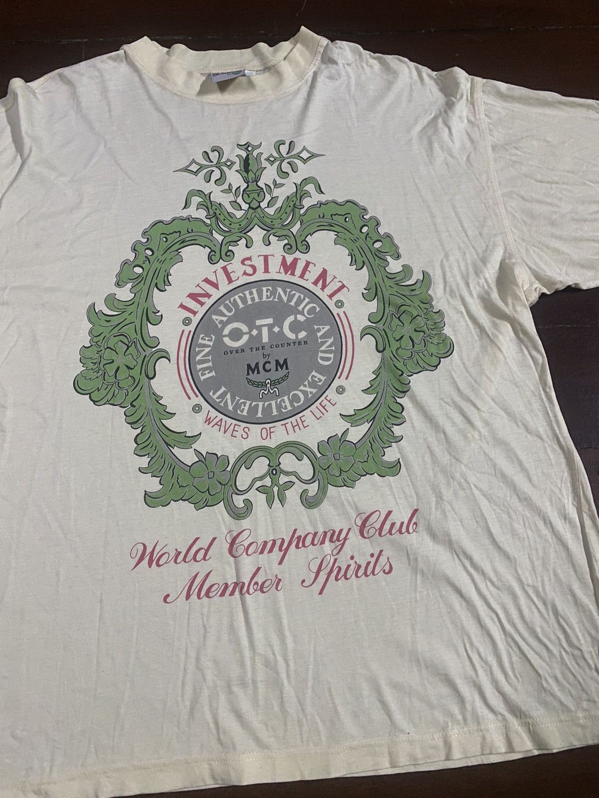 MCM × Vintage Vintage MCM OTC investment waves of life OVER PRINT TSHIRT Size US L / EU 52-54 / 3 - 1 Thumbnail
