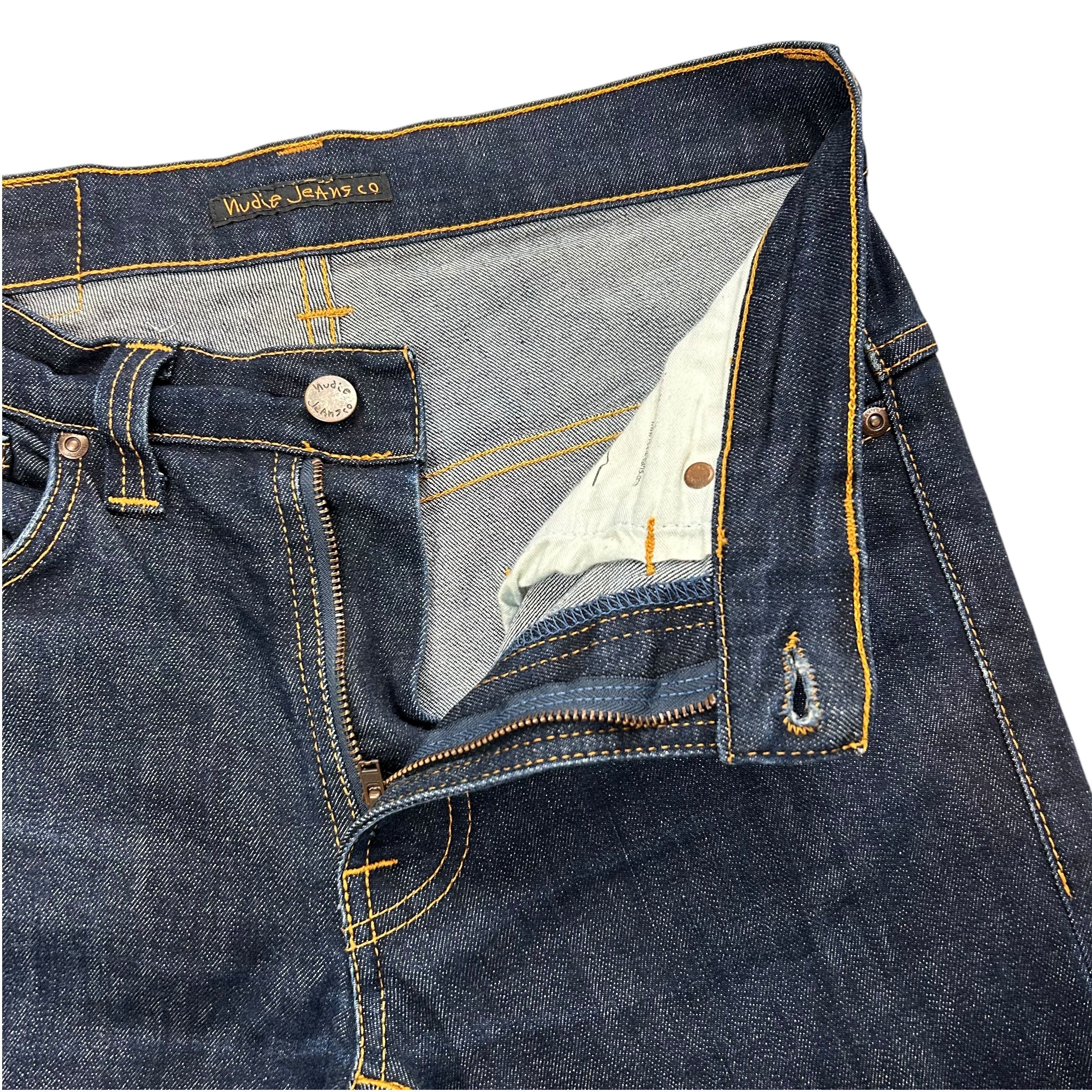 Nudie Jeans Nudie Jeans Tape Ted Org 16 Dips Dry Blue Denim Jeans W31L34 Size US 31 - 5 Thumbnail