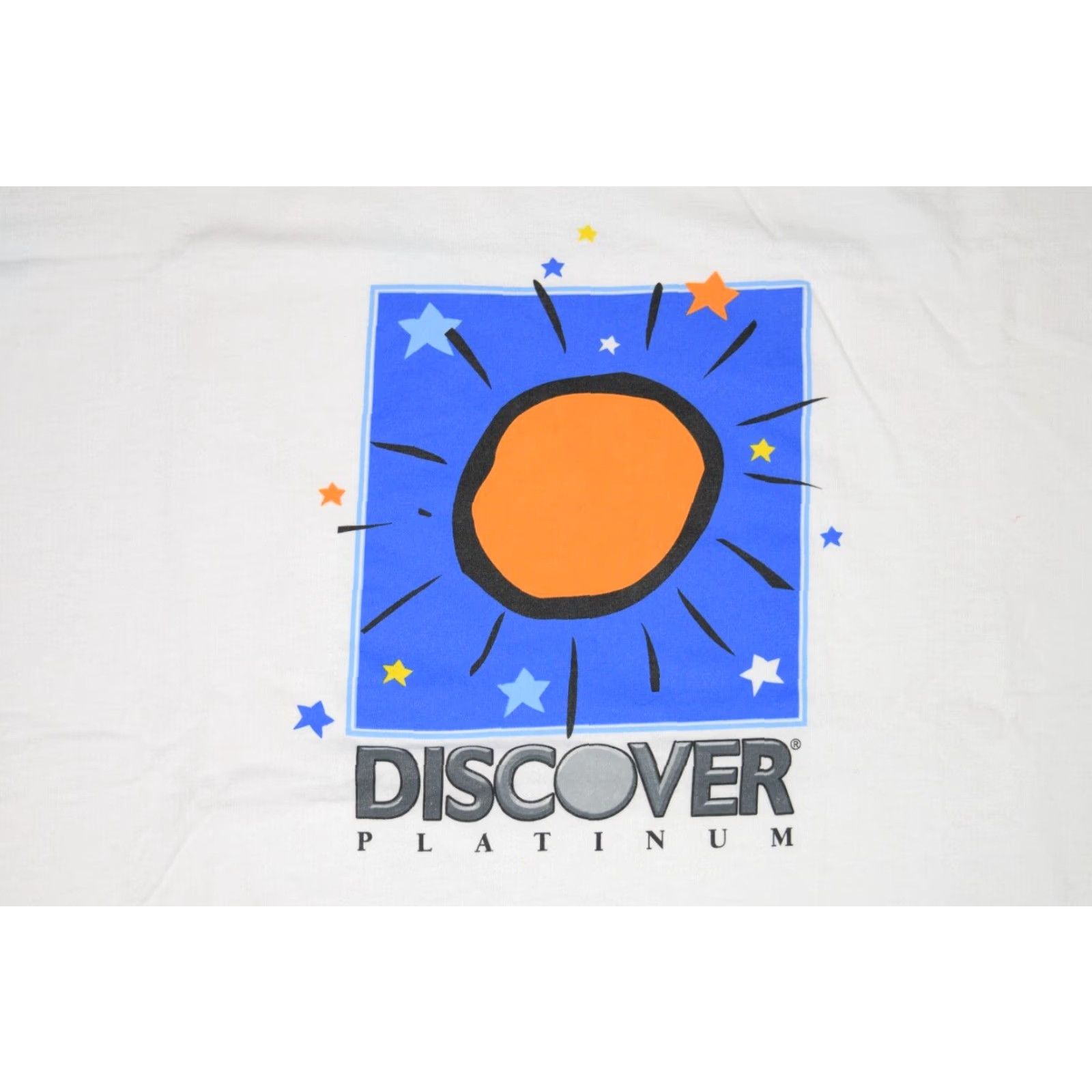Gildan VINTAGE GILDAN DISCOVER PLATINUM T-SHIRT White XL Men Short Sleeve 90s Credit Card Logo Preshrunk Classic Shirt Size US XL / EU 56 / 4 - 2 Thumbnail