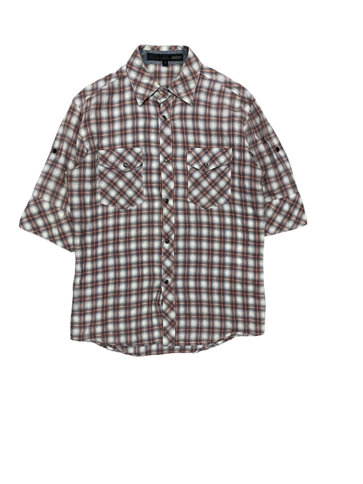 Japanese Brand × Obelisk × Schlussel 🔥Shadow Flannel 3/4 sleeve Size US L / EU 52-54 / 3 - 1 Thumbnail