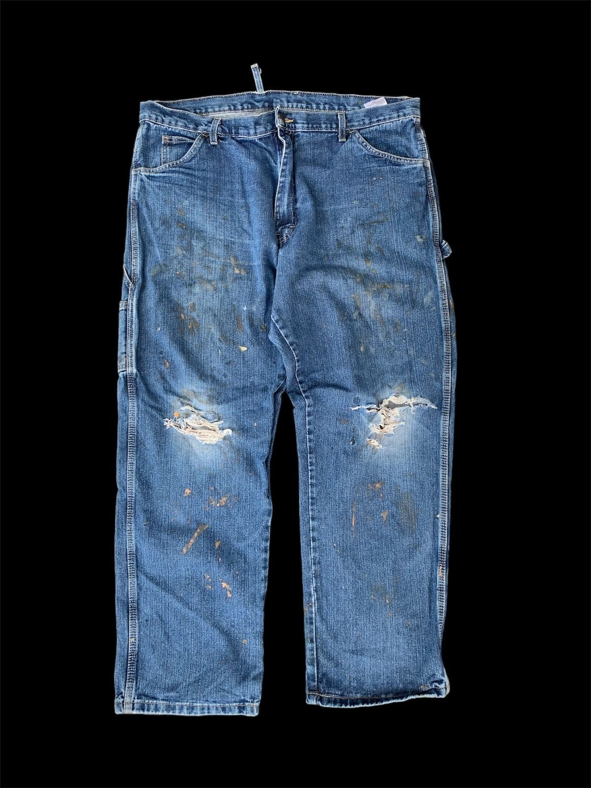 Dickies Dickies Thrashed Distressed Carpenter Baggy Jeans Pant Size US 40 / EU 56 - 2 Thumbnail