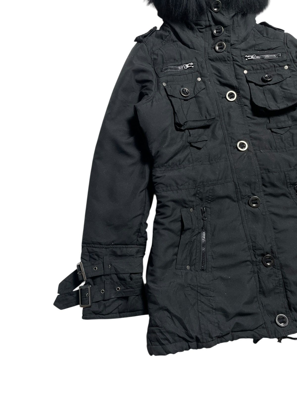 BUFFALO BOBS 2000’s Seduire - Vkei Style Fur Parka Jacket Size US M / EU 48-50 / 2 - 3 Thumbnail