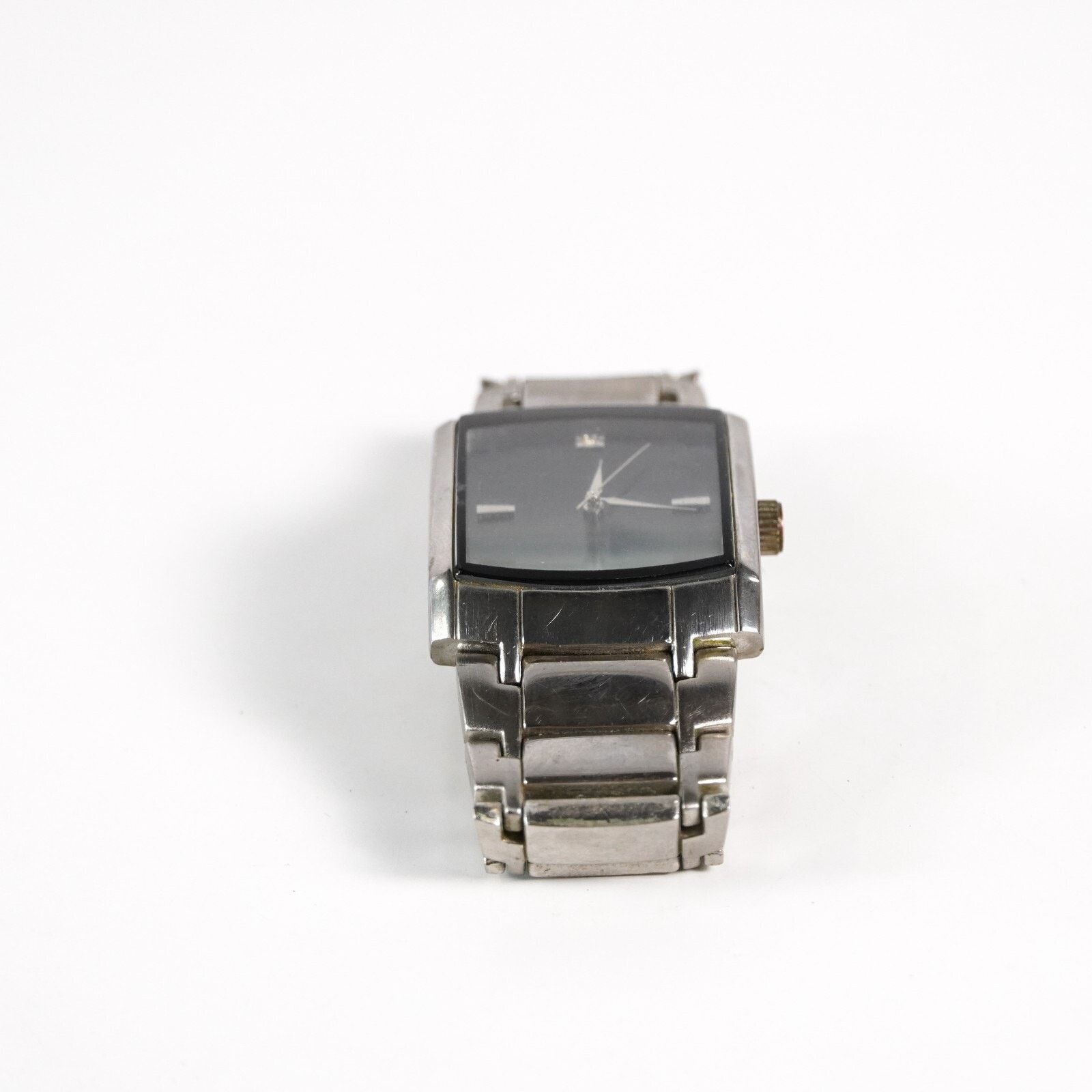 Other Vintage Diamond Accent Men Quartz Tank Watch Stainless Steel Size ONE SIZE - 4 Thumbnail