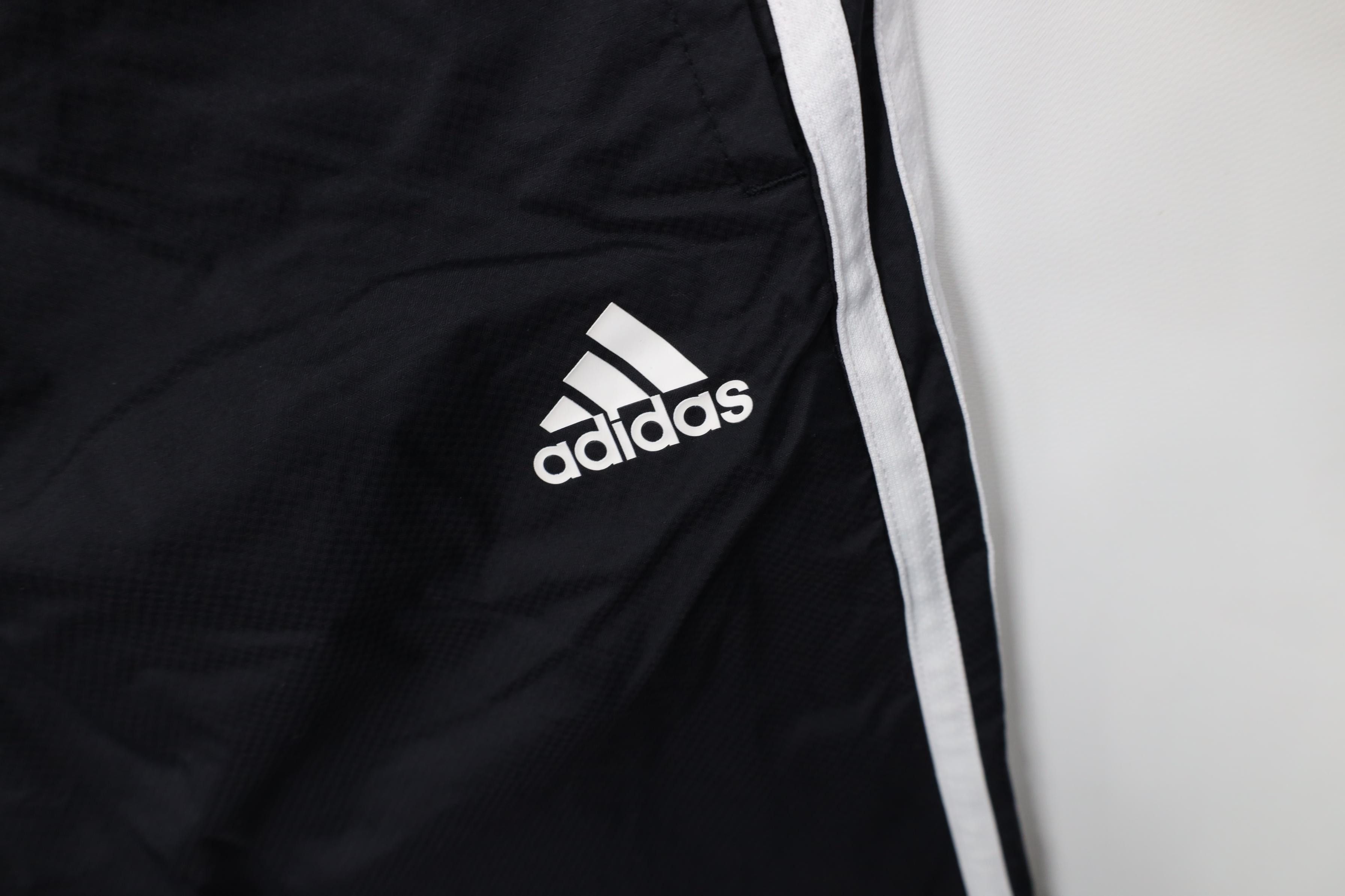 Adidas Vintage Y2K Adidas Striped Lined Windbreaker Pants Black Size US 34 / EU 50 - 6 Thumbnail