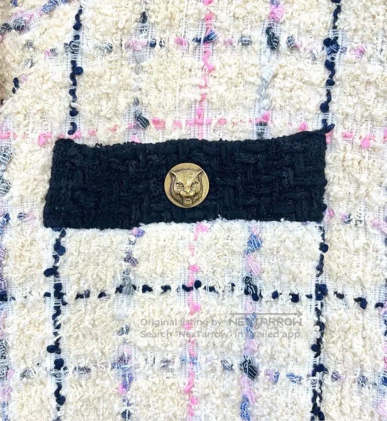Gucci Gucci Ivory white rainbow braided tweed small fragrant car Size XS / US 0-2 / IT 36-38 - 3 Thumbnail