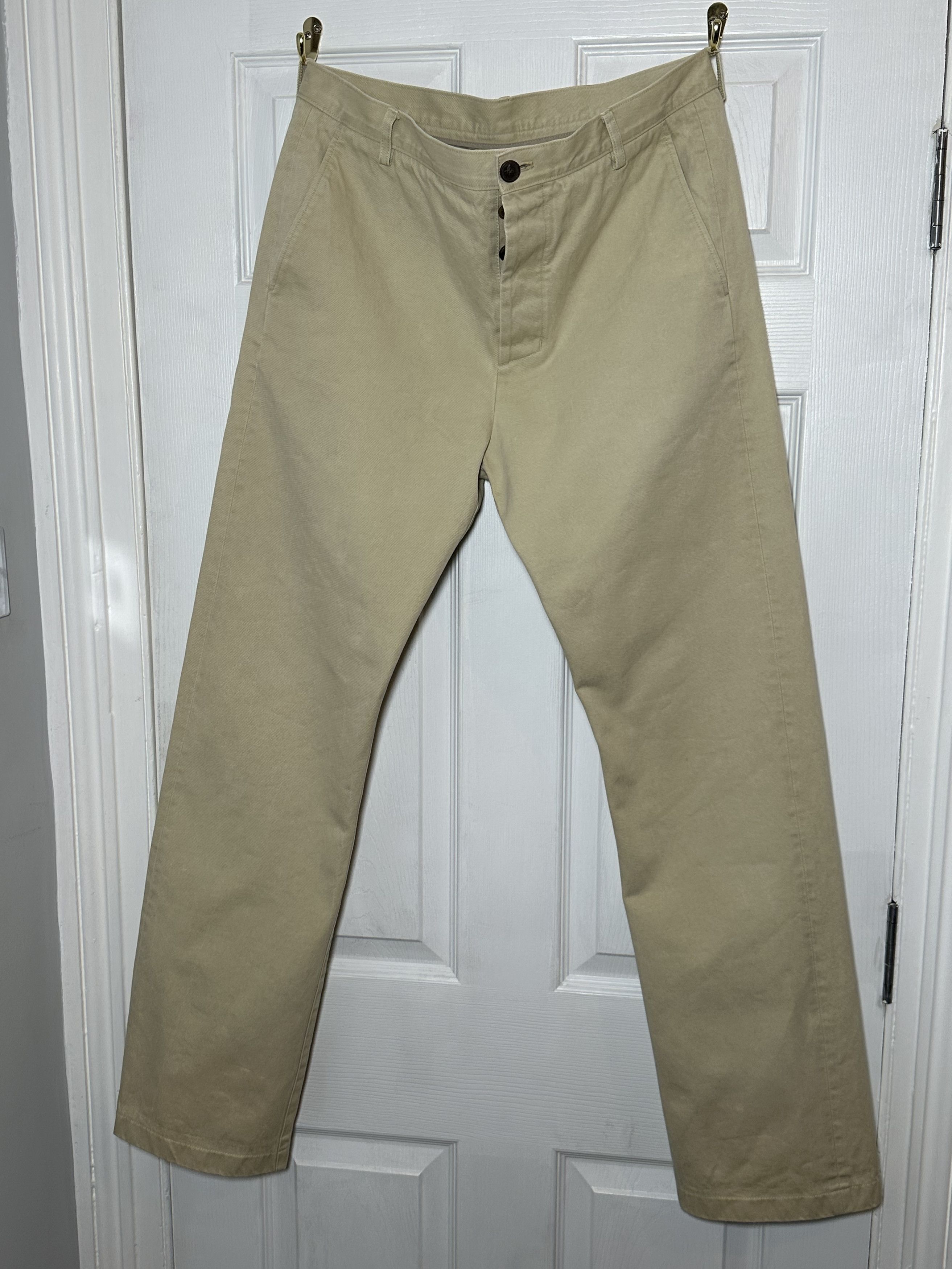 Balenciaga Beige Balenciaga Straight Leg Jeans Size US 32 / EU 48 - 1 Thumbnail