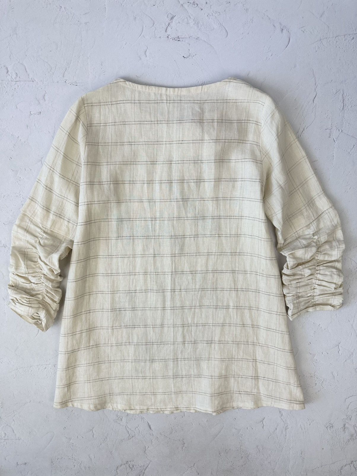 Vintage Vintage Oversized Japanese Style Linen Dress Size M / US 6-8 / IT 42-44 - 7 Thumbnail