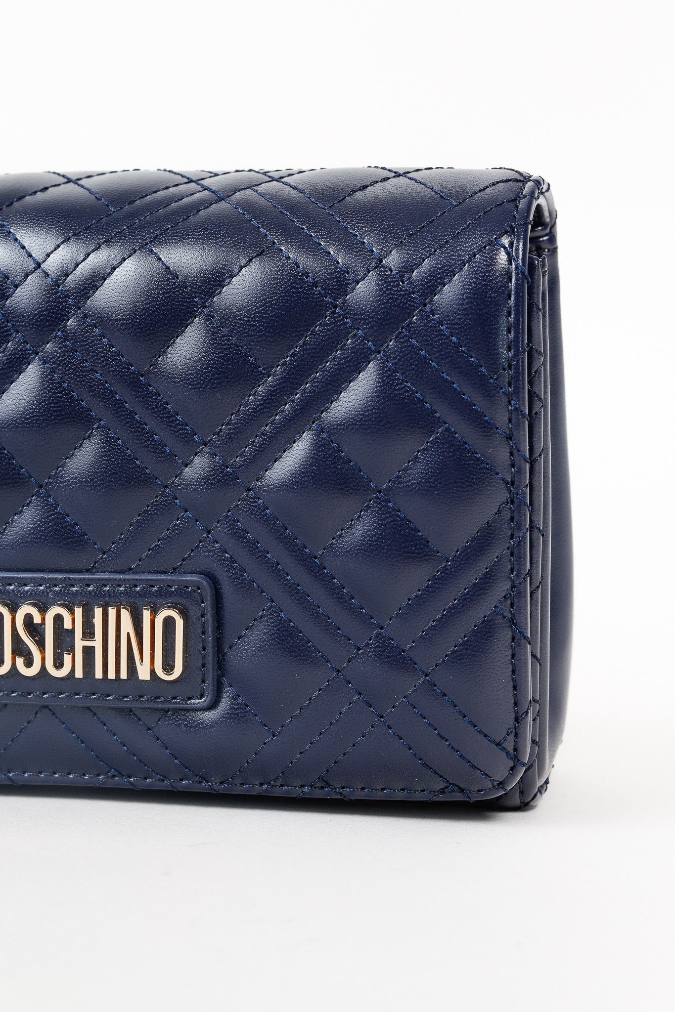Love Moschino Love Moschino Borsa Quilted Nappa PU Navy Shoulder Bag Size ONE SIZE - 8 Thumbnail