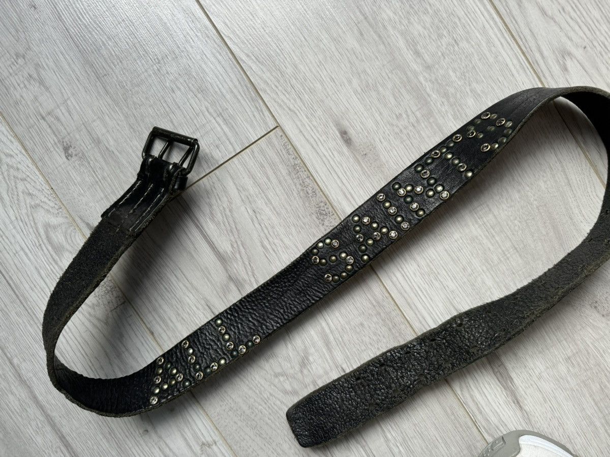 Allsaints × Vintage Vintage All Saints Leather Belt Logo Size 34 - 1 Thumbnail
