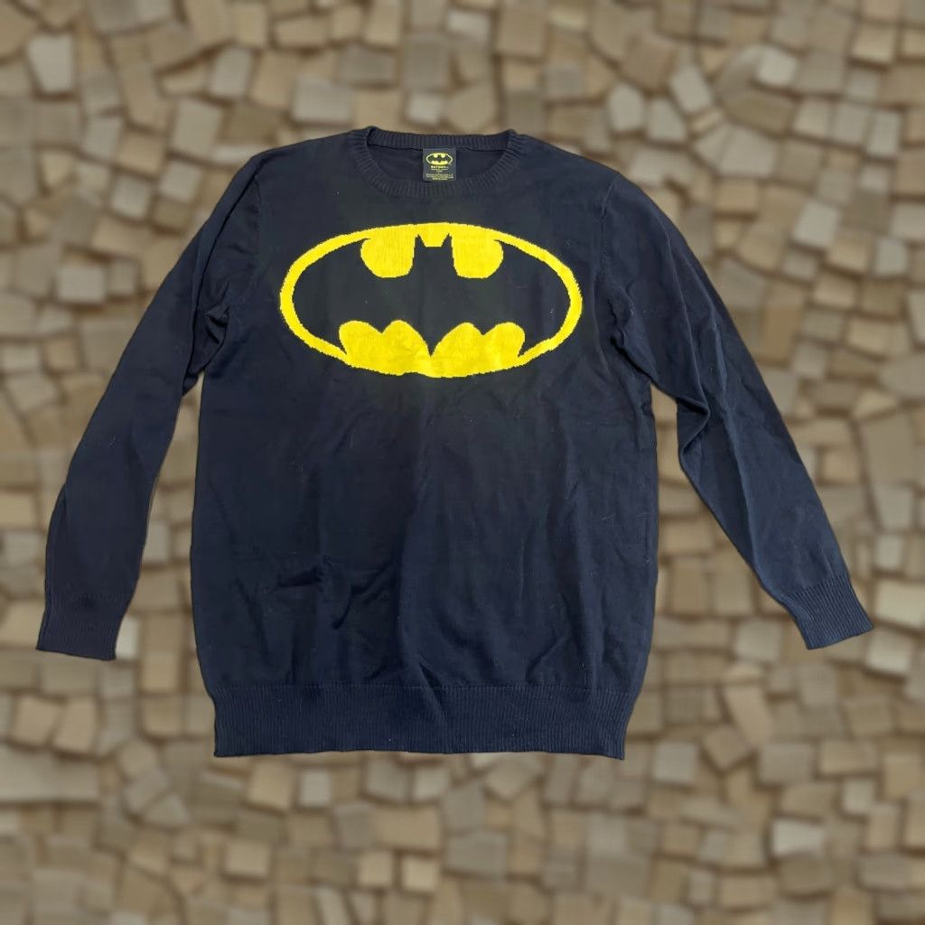 Vintage VINTAGE Batman Shirt Womens L Black Yellow Long Sleeve BATMAN NWT Size L / US 10 / IT 46 - 1 Thumbnail